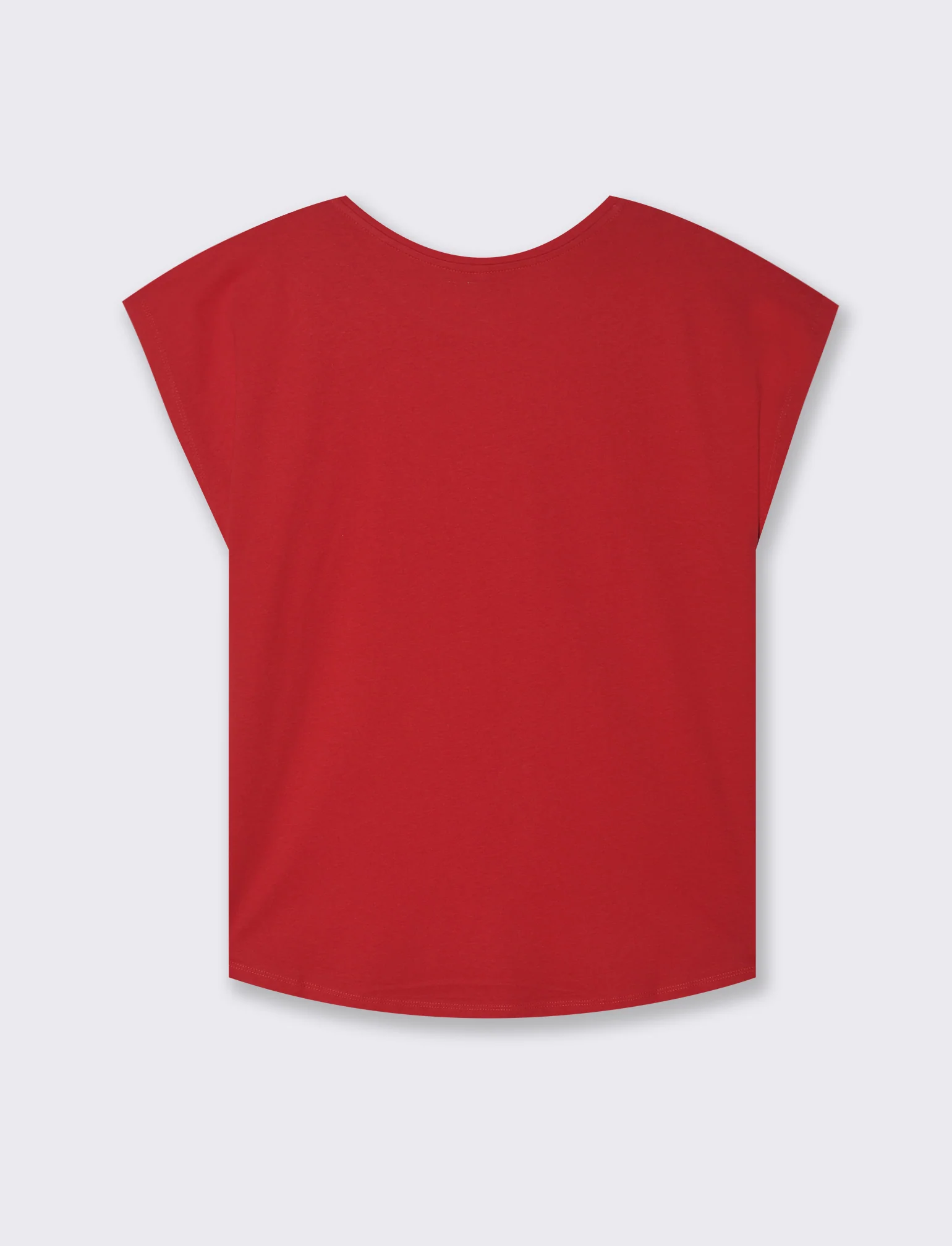 T-shirt con stampa da donna - Rosso scarlatto - Image 2