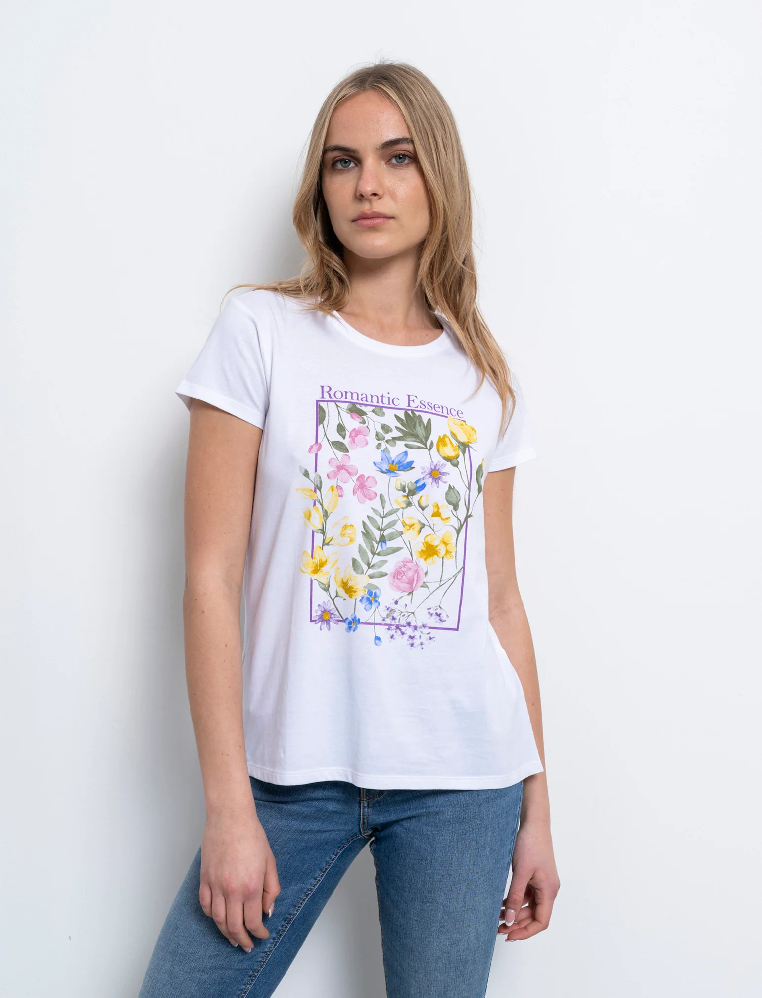 T-shirt con stampa da donna - var 1