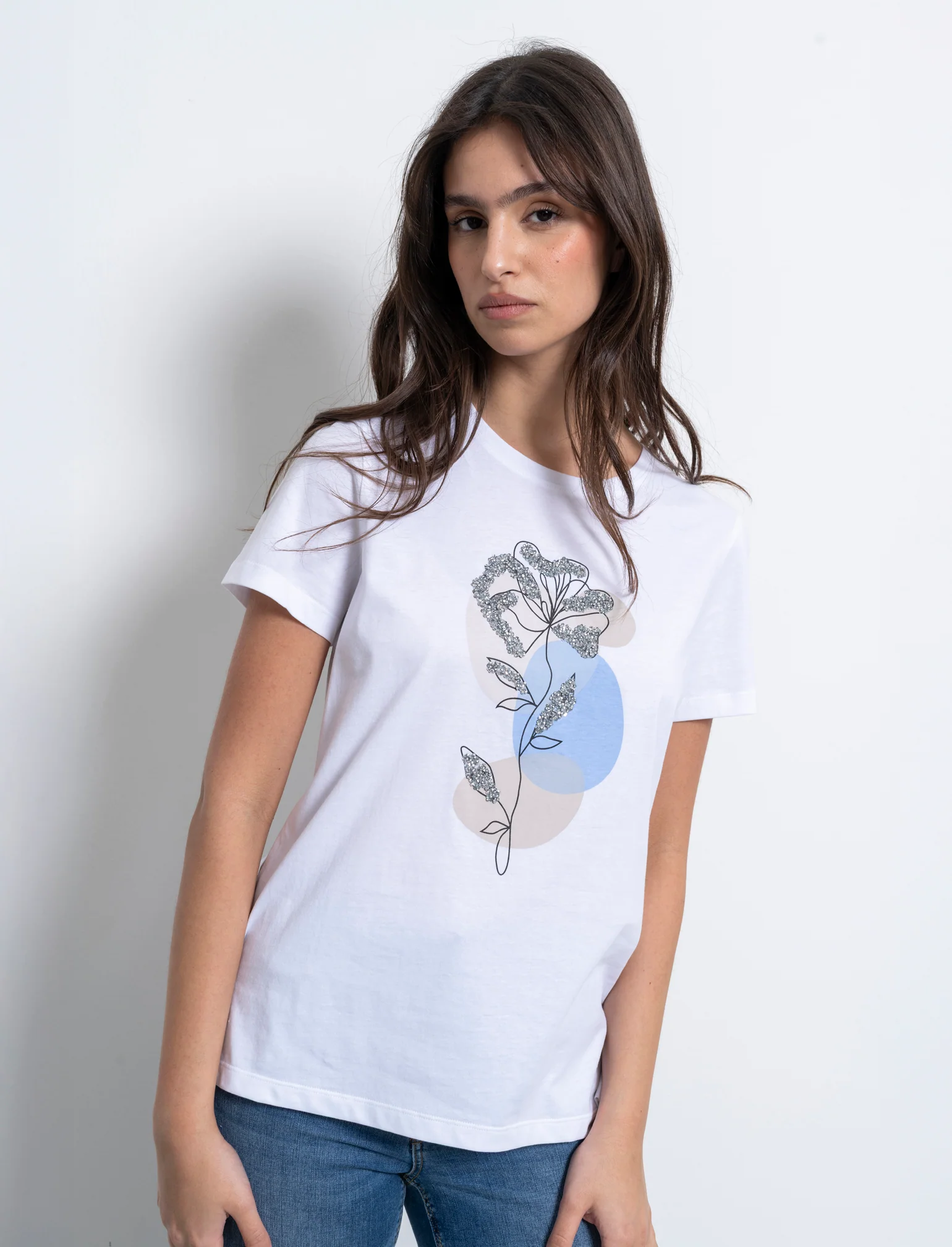 T-shirt con stampa da donna - var 3