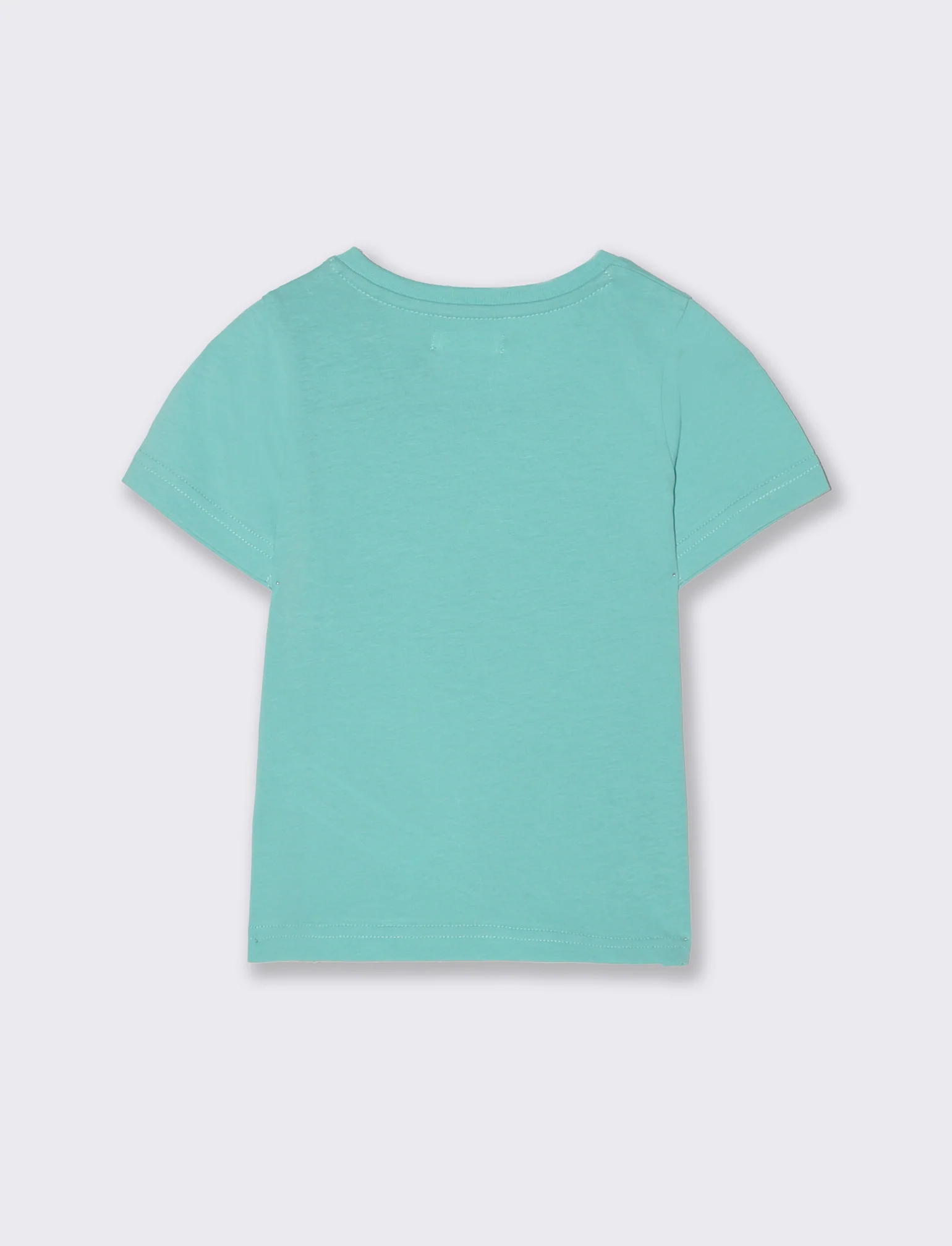 T shirt con stampa da neonato - Verde acqua - Image 2