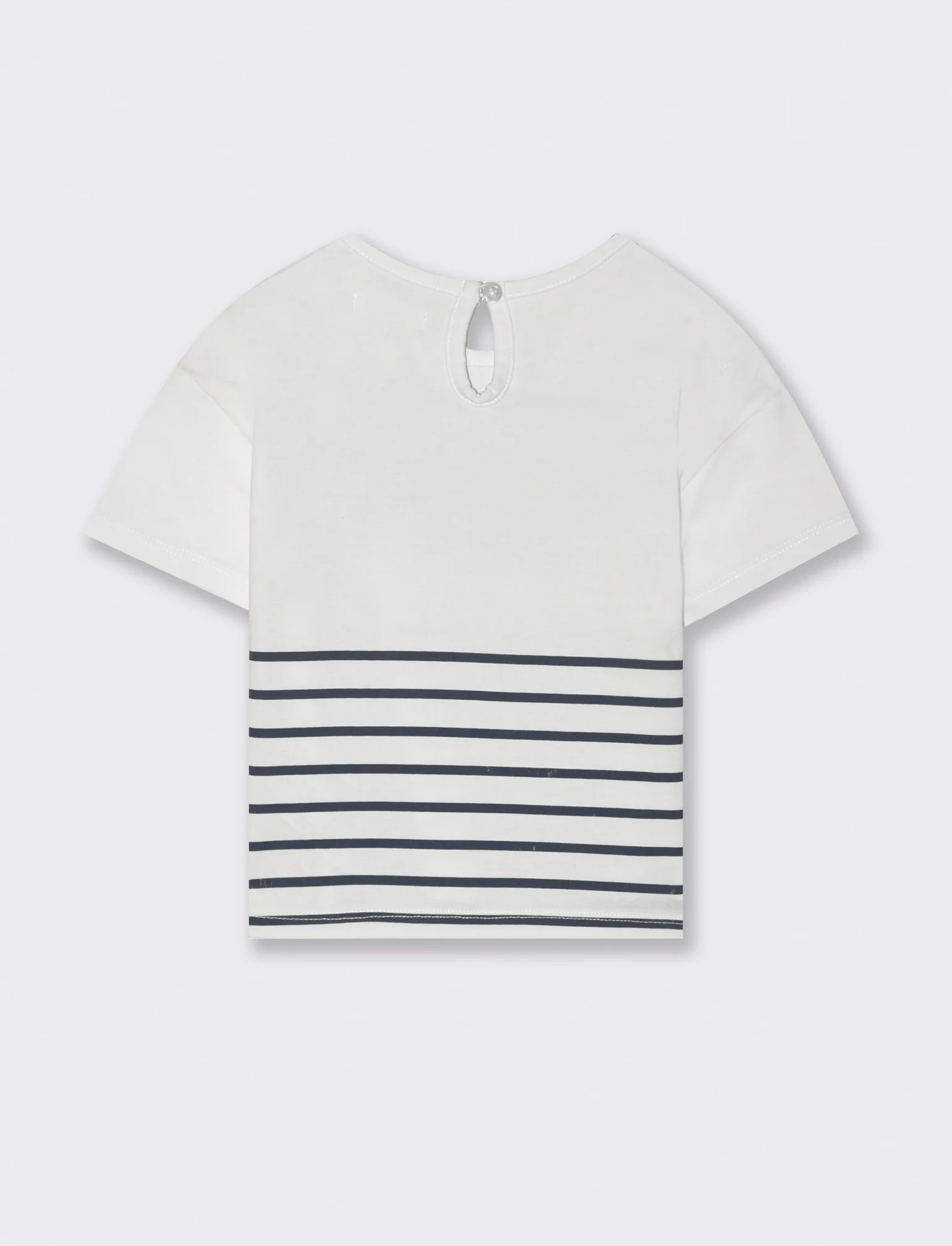 T-shirt con stampa e applicazioni da neonata - Bianco - Image 2