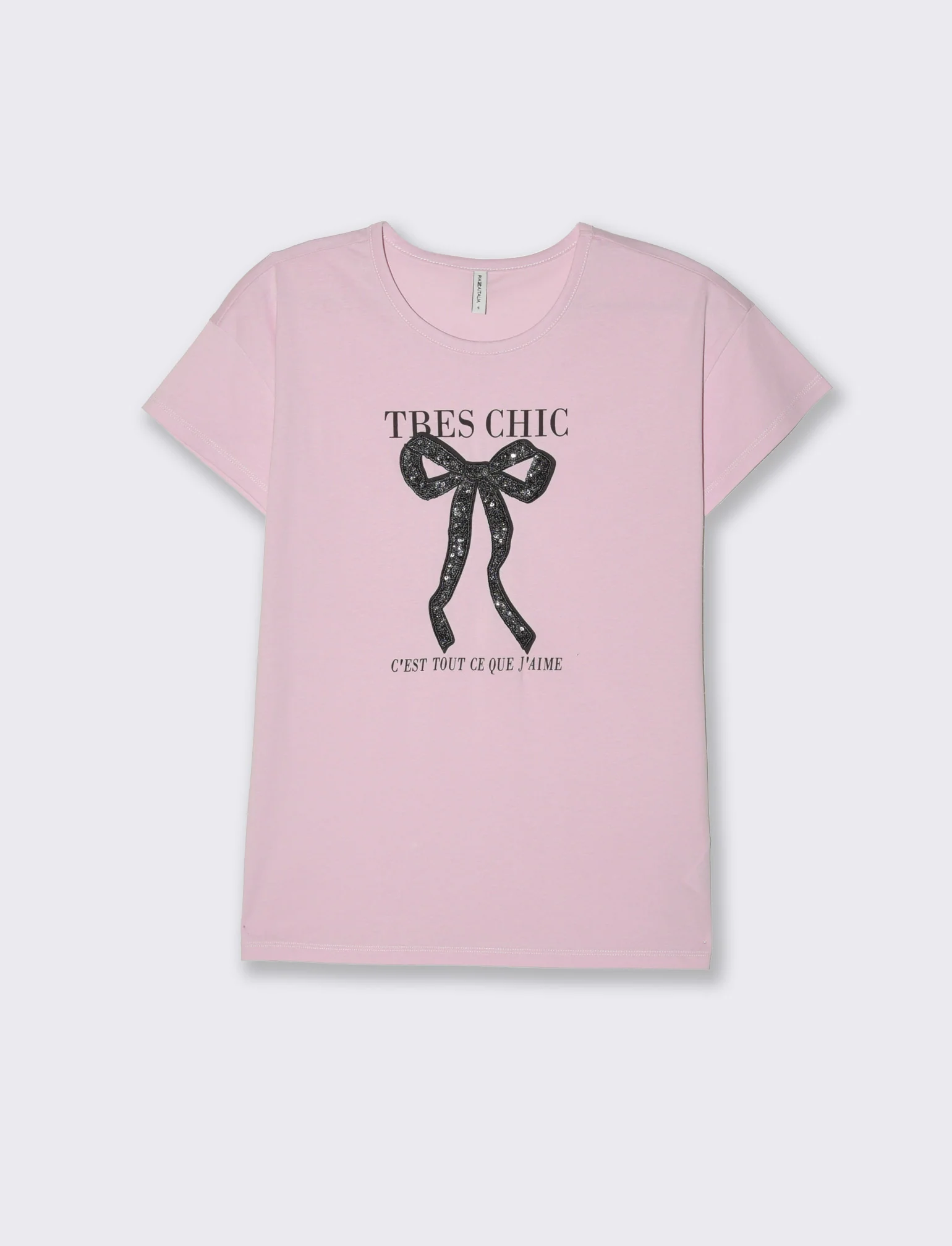 T-shirt con stampa e paillettes da donna - var 3 - Image 4