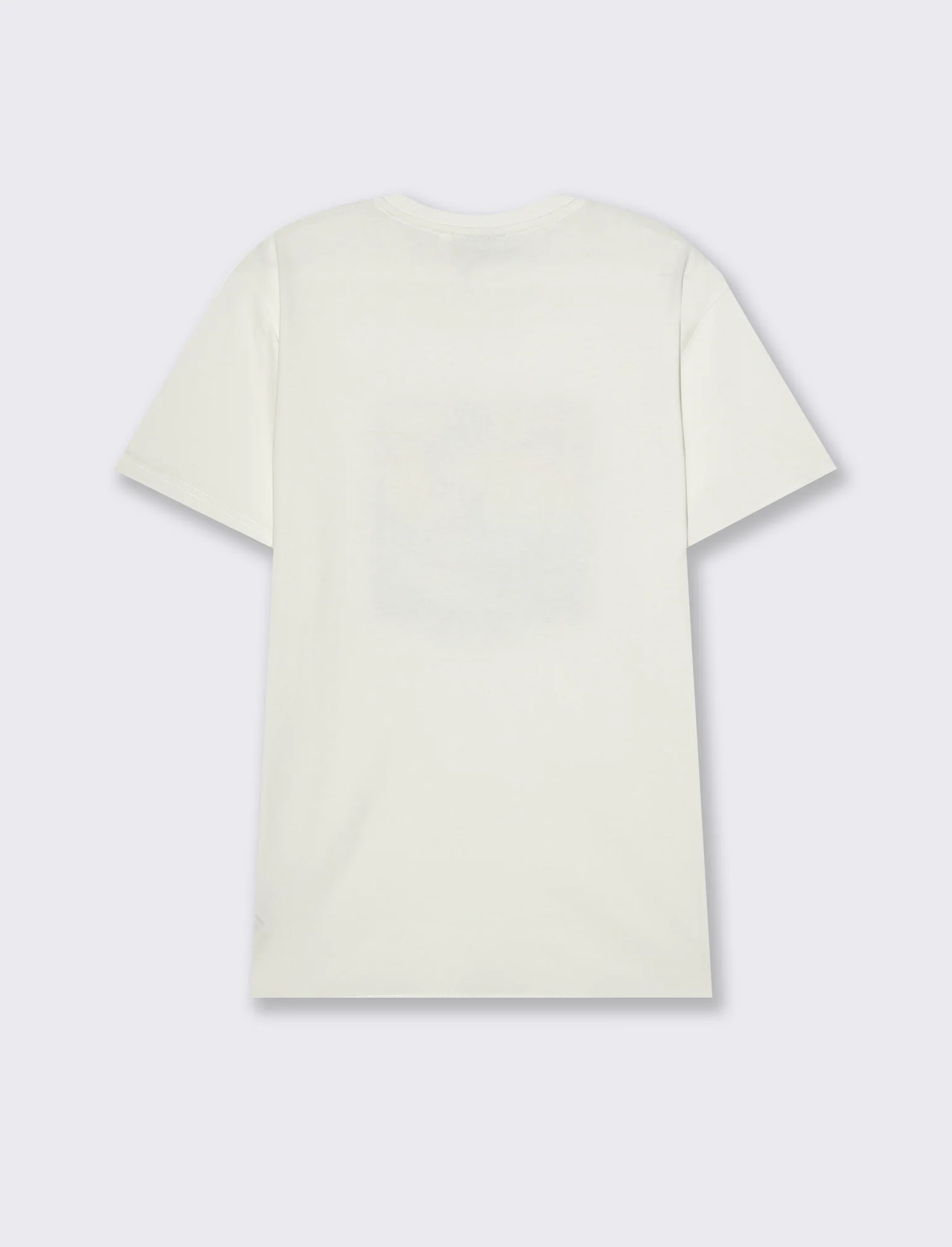 T-shirt con stampa effetto ricamo da uomo - Bianco - Image 2