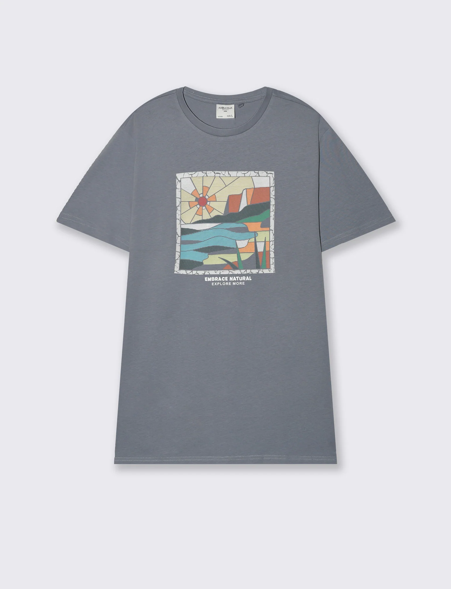 T-shirt con stampa effetto ricamo da uomo - CARTA DA ZUCCHERO - Image 4