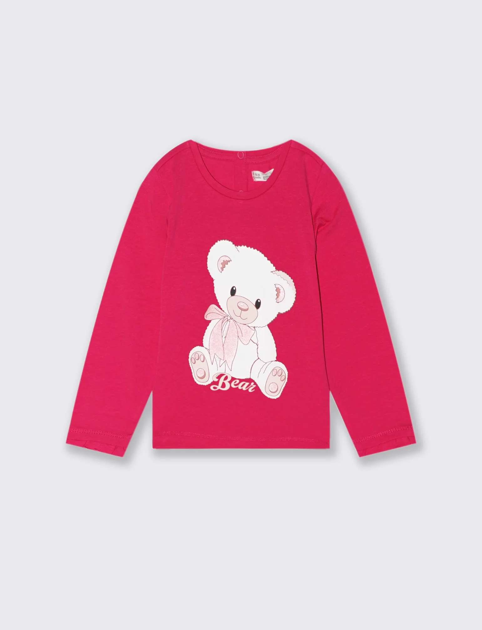 T shirt con stampa - Fuxia