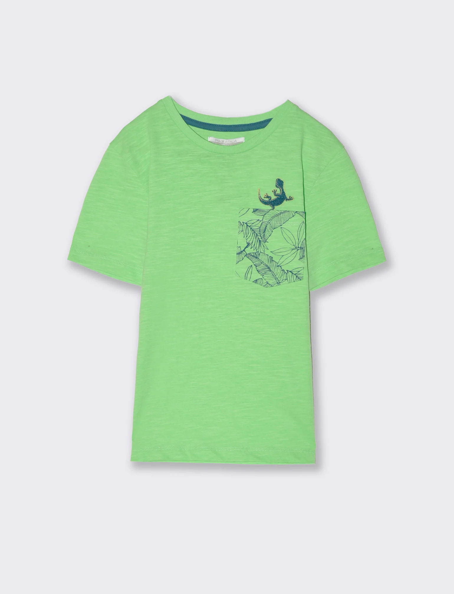 T-shirt con stampa geco da bambino - Verde mela - Image 3
