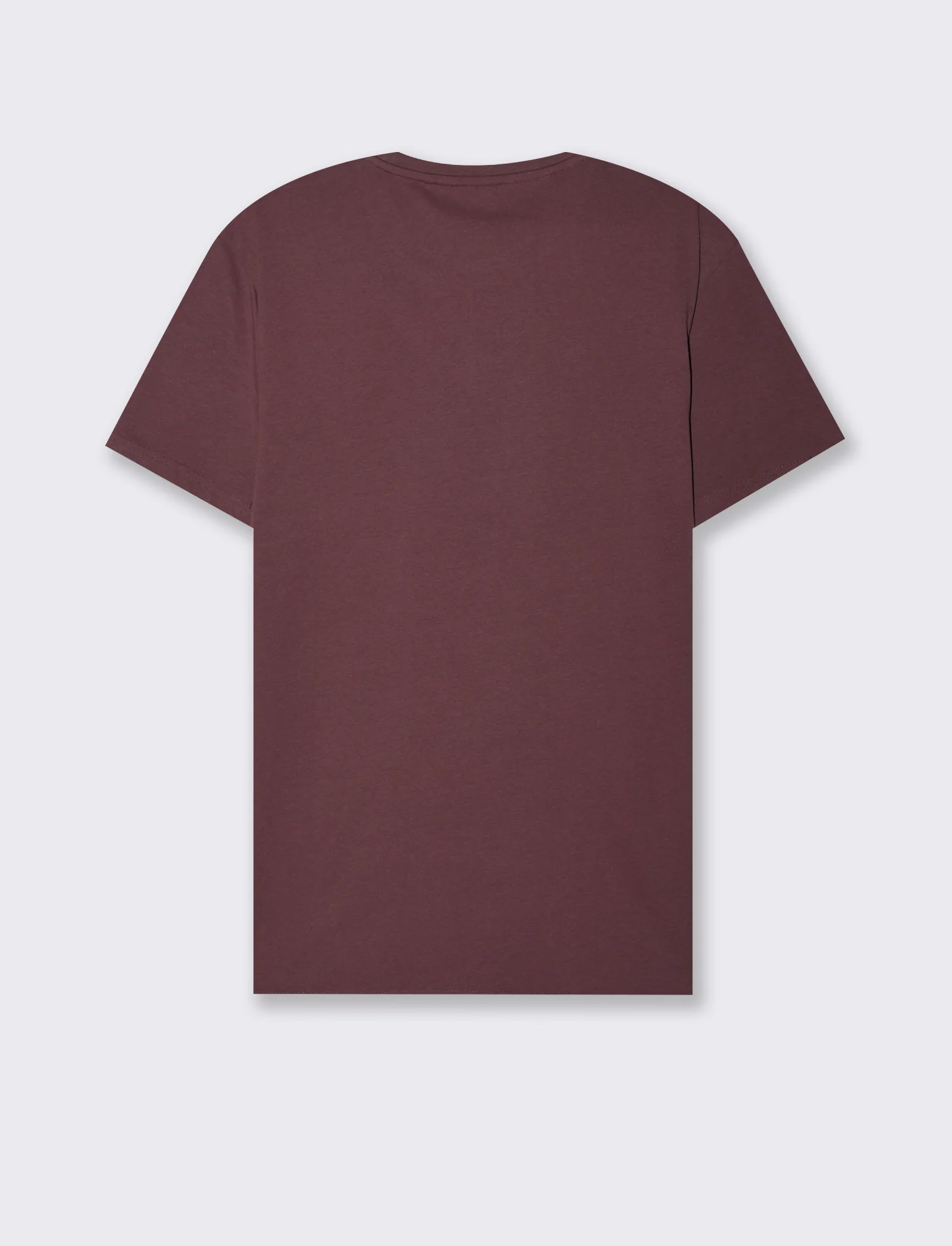 T-SHIRT CON STAMPA IN COTONE REGULAR FIT - Bordeaux - Image 3