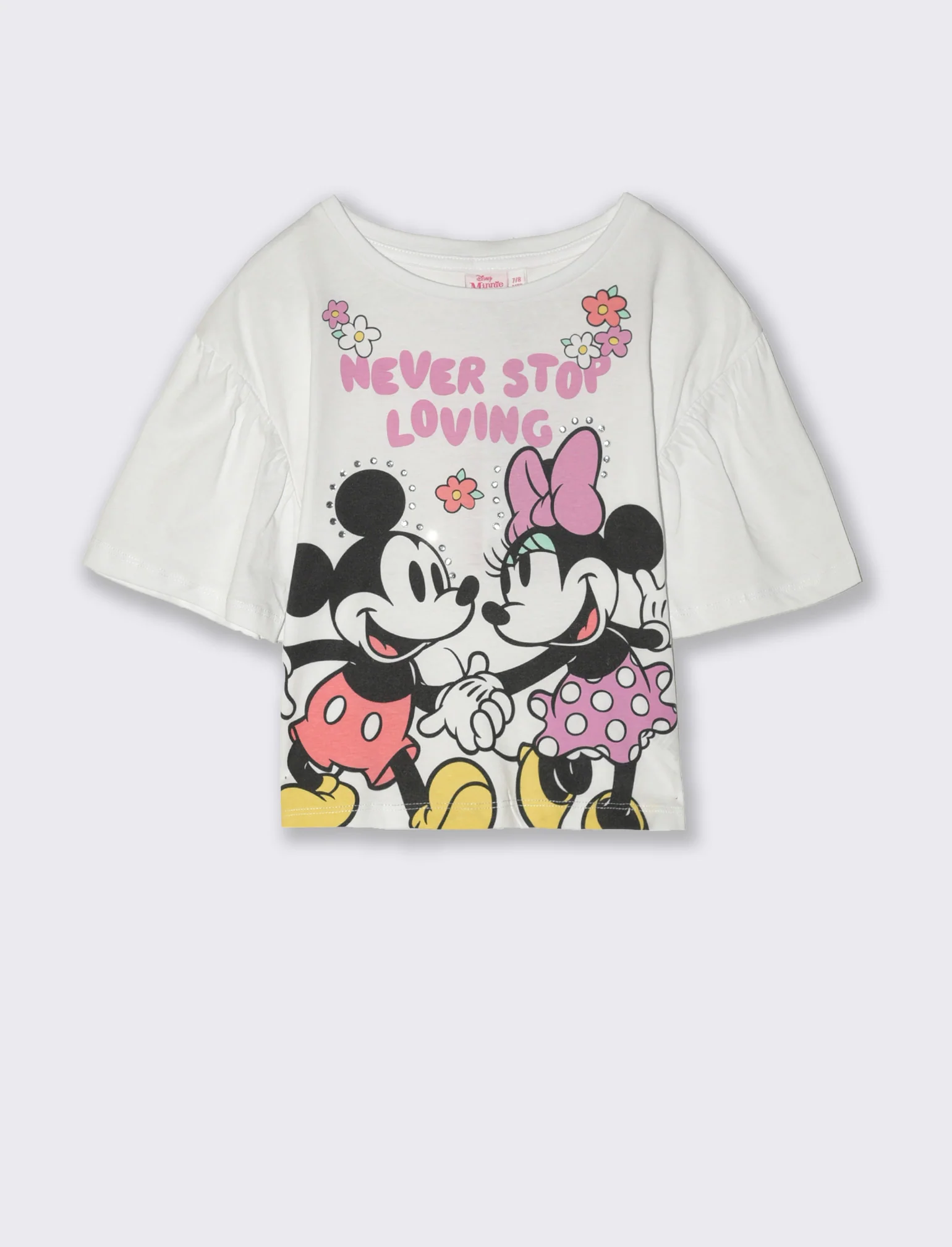 T-shirt con stampa Minnie da bambina - Bianco - Image 2