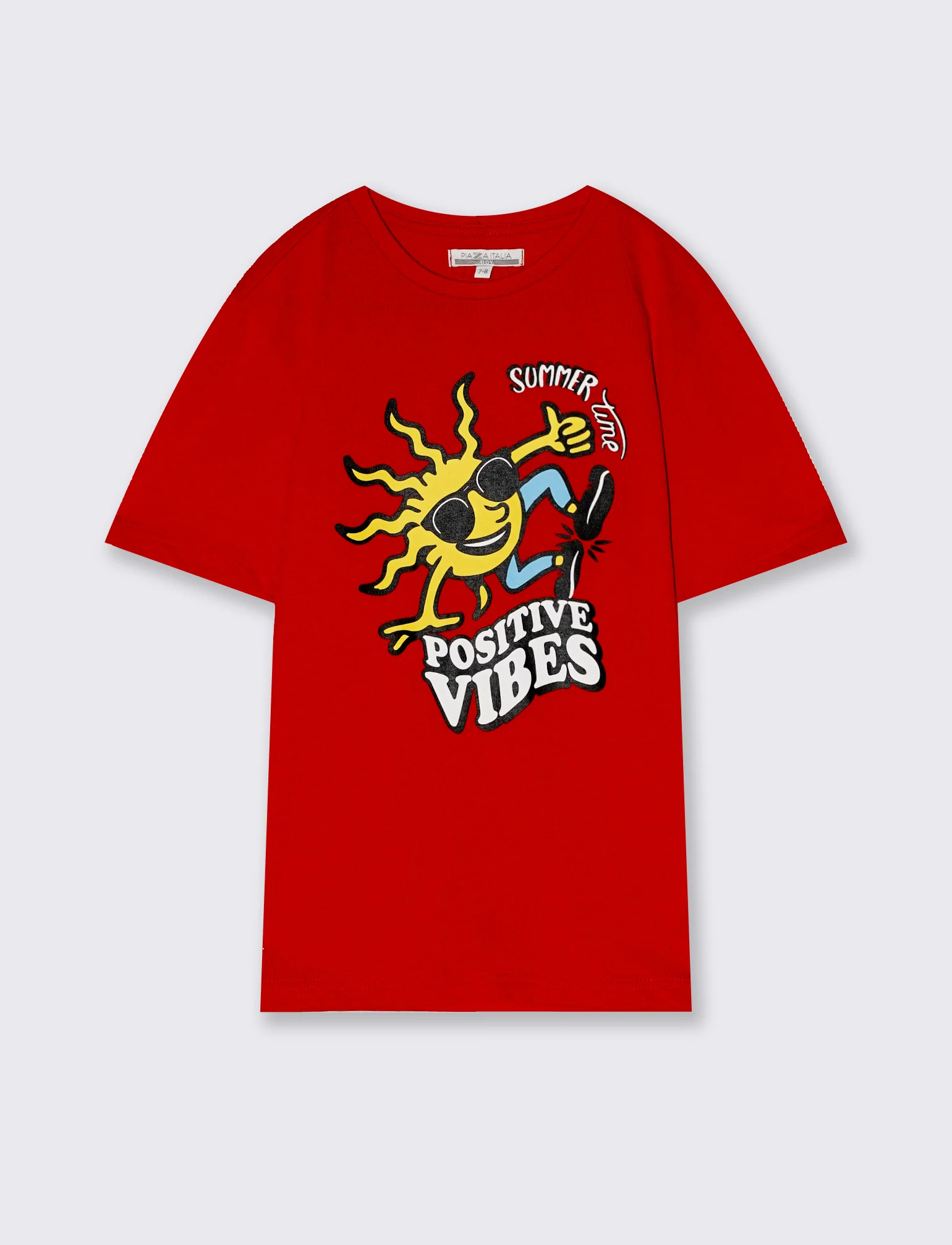 T-SHIRT CON STAMPA - Rosso