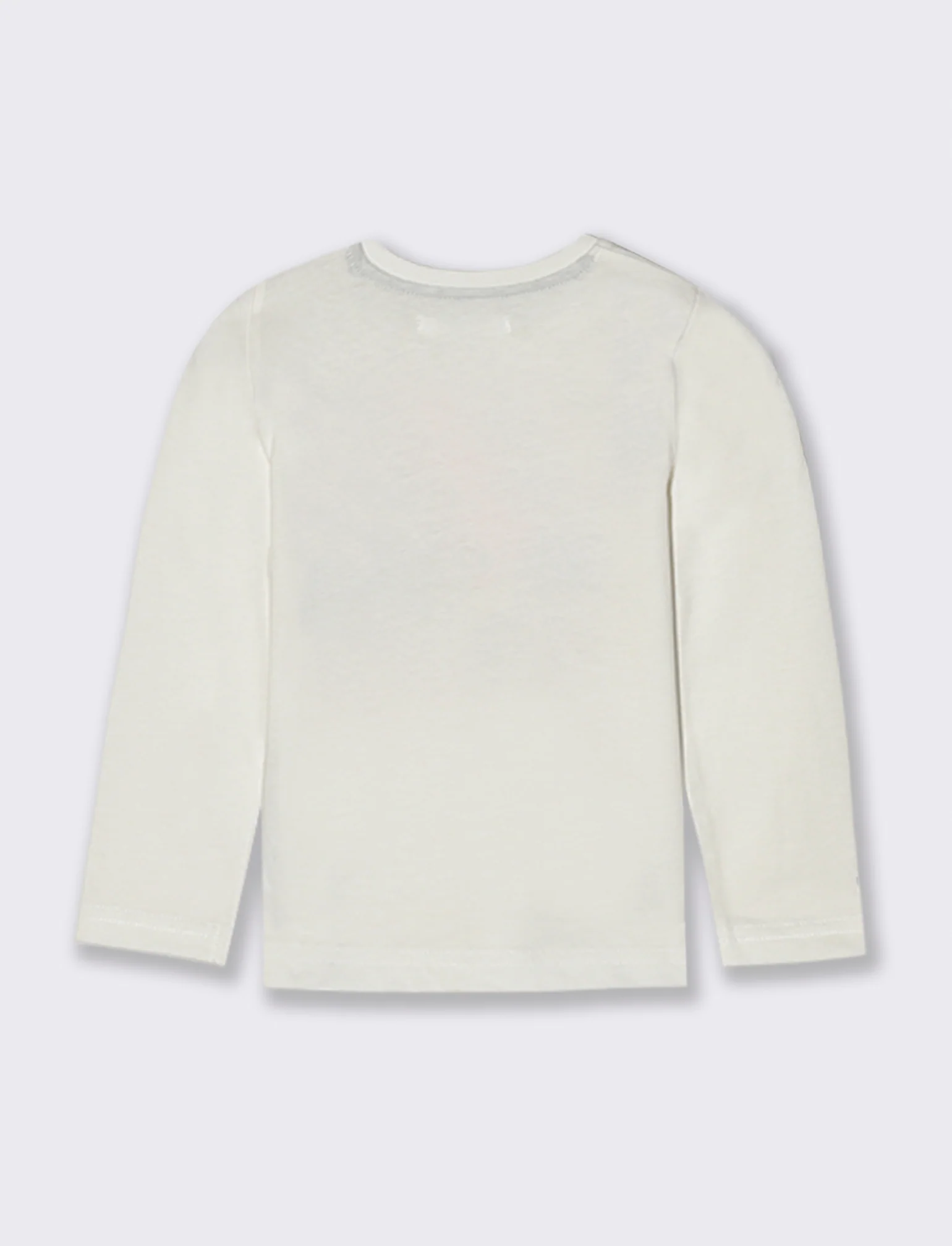 T shirt con stampa sportiva - Bianco latte - Image 2