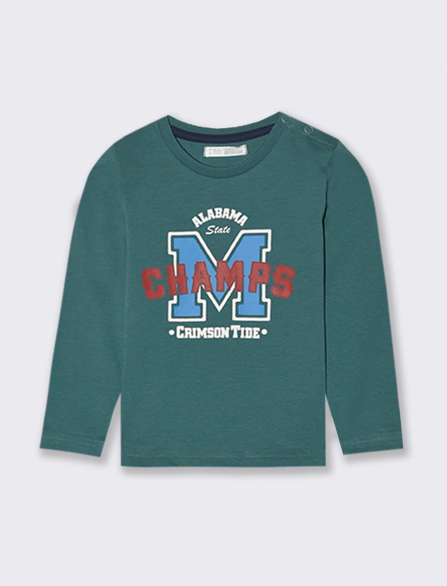 T shirt con stampa sportiva - Verde