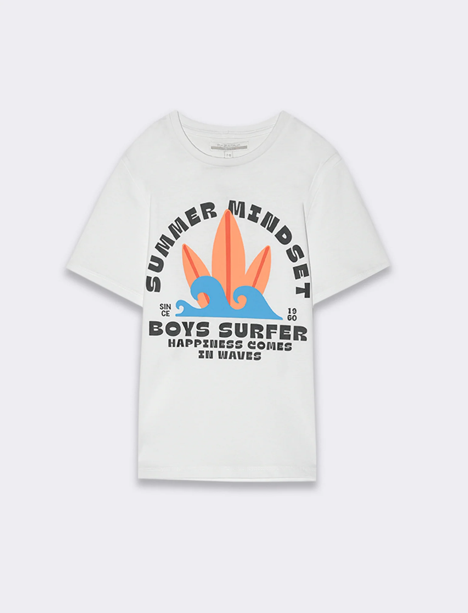 T-shirt con stampa summer da bambino - Bianco - Image 3