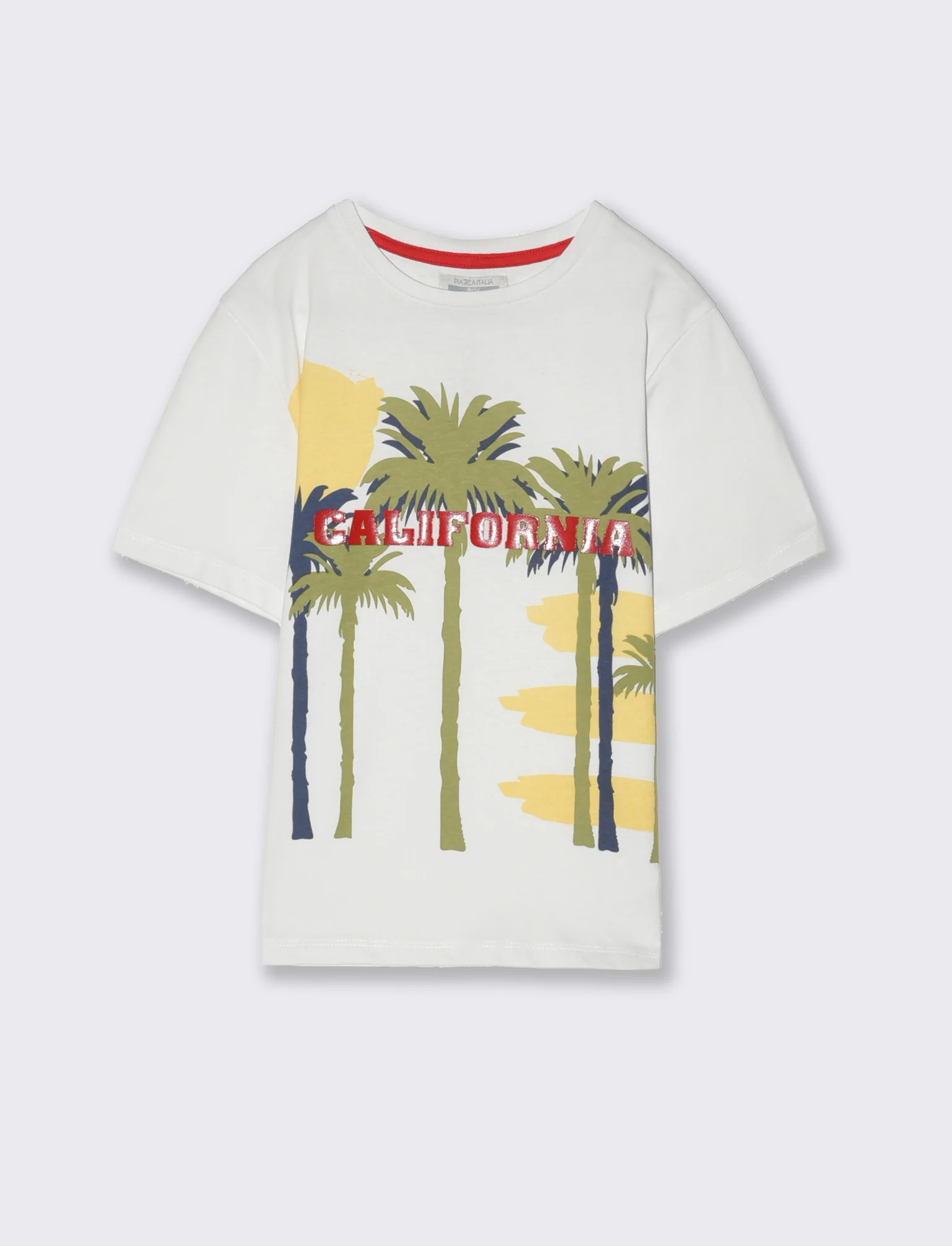 T-shirt con stampe Palme da bambino - Bianco - Image 3