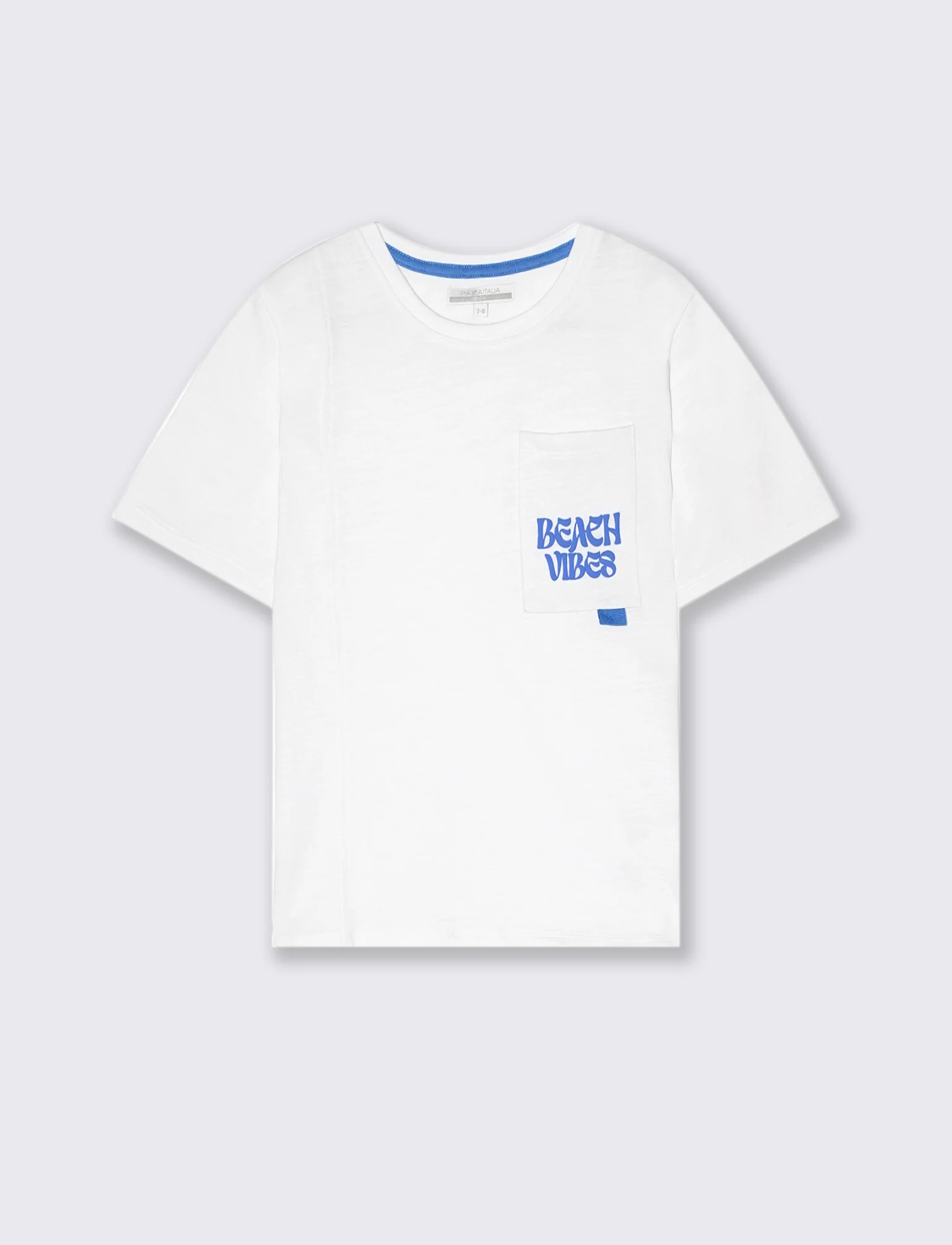 T-shirt con tasca da bambino - Bianco - Image 3