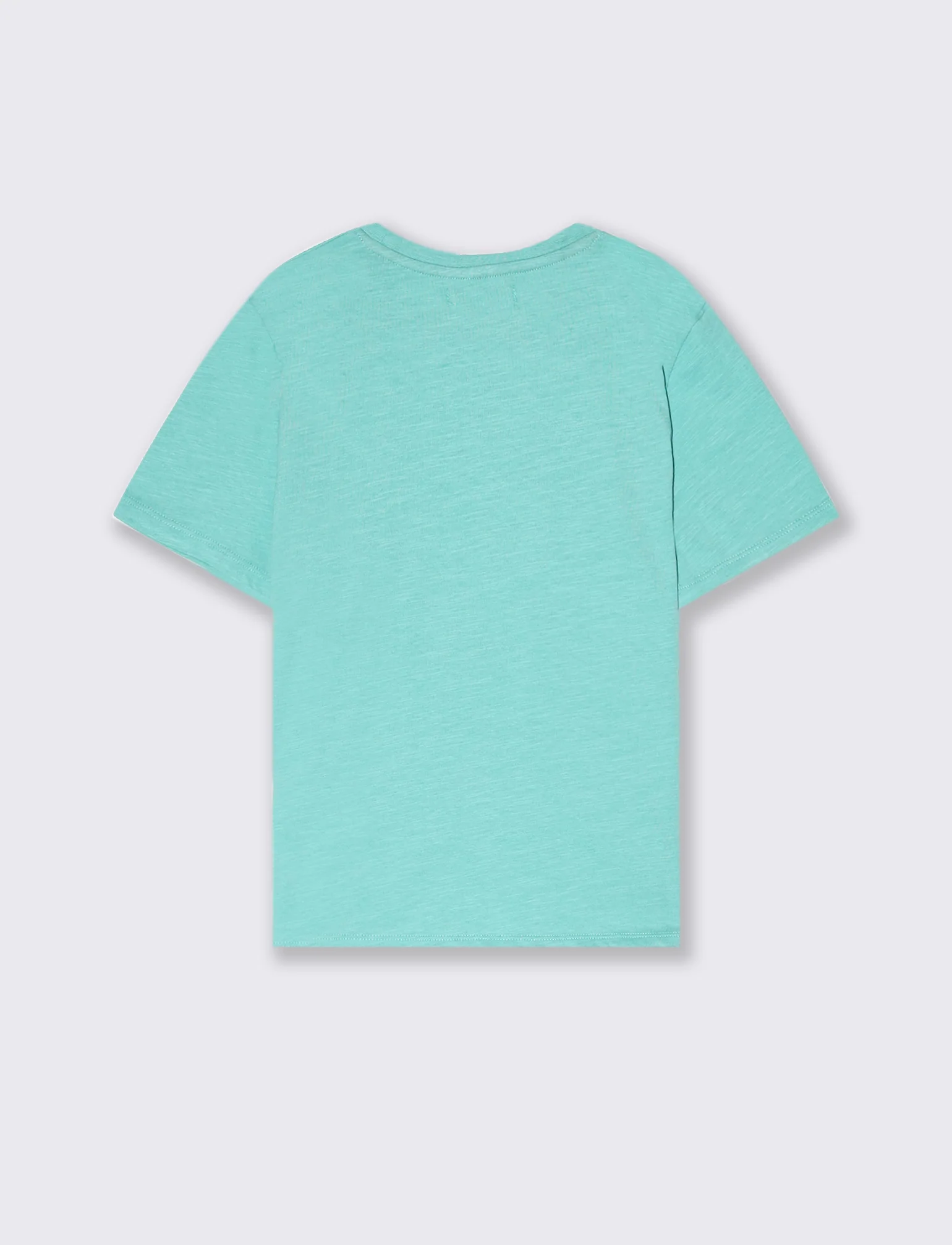 T-shirt con tasca da bambino - Verde acqua - Image 2