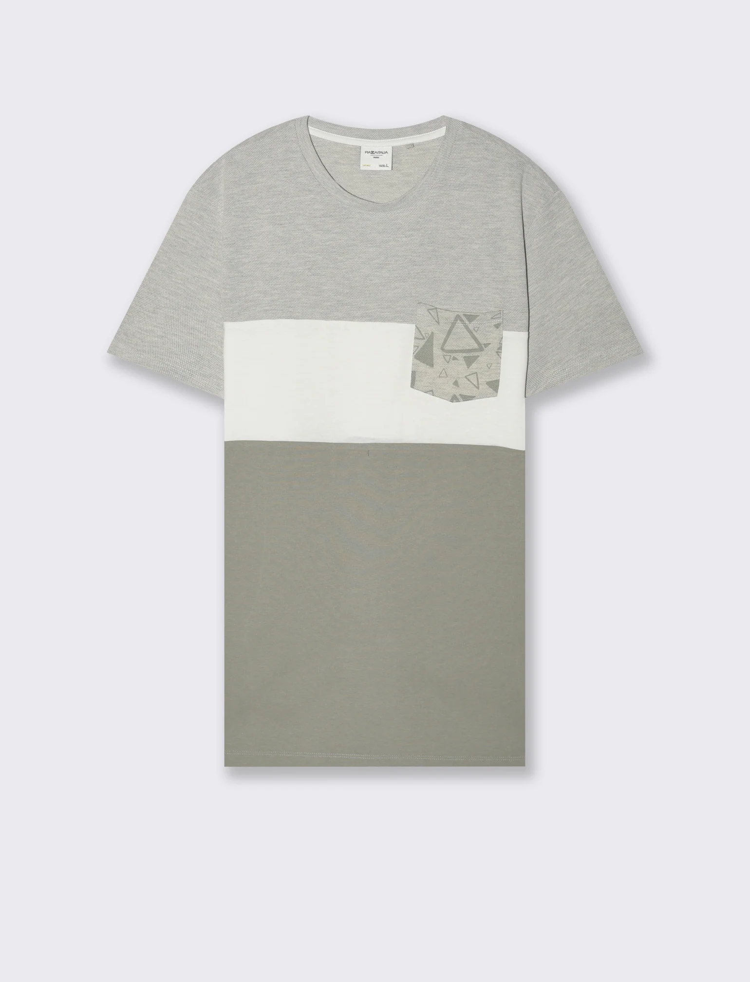 T-shirt con taschino da uomo - Verde - Image 4