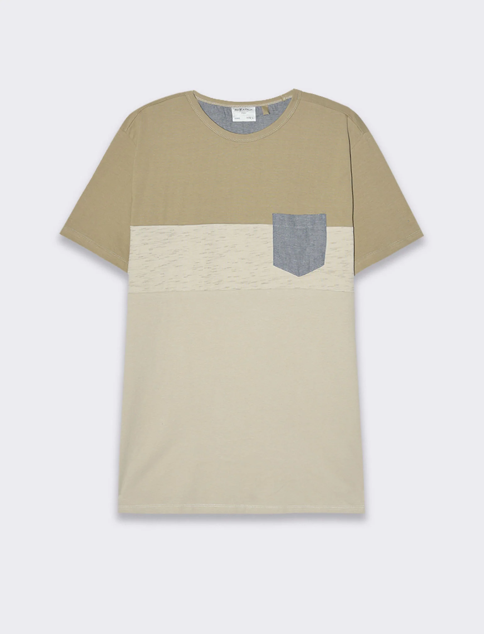 T-shirt con taschino da uomo - Verde salvia - Image 3