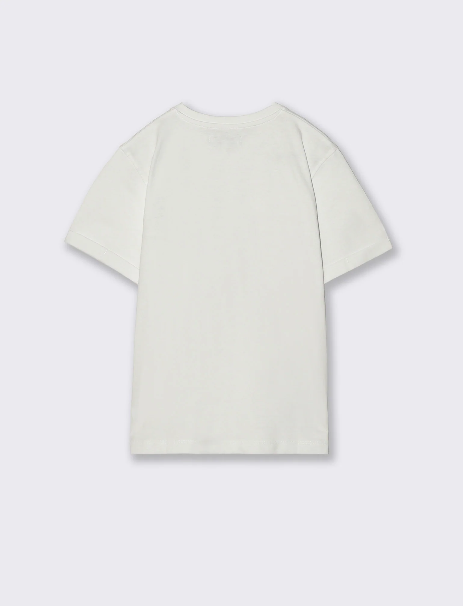 T-shirt con taschino e risvolti chic - Bianco - Image 2