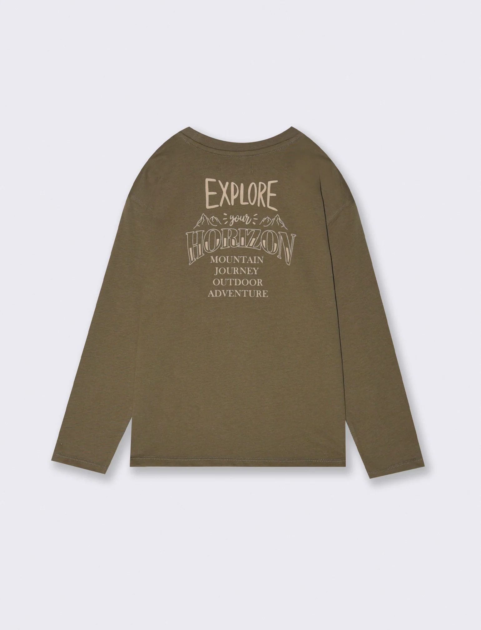T-shirt con taschino - Verde militare - Image 4