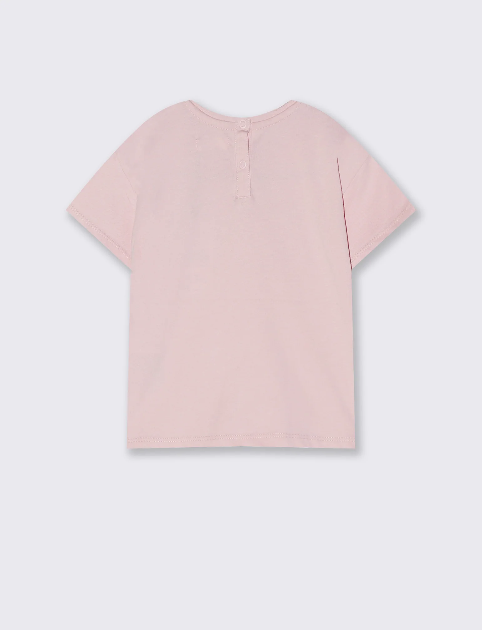 T-Shirt con Toppe per Stile Casual - Rosa - Image 2