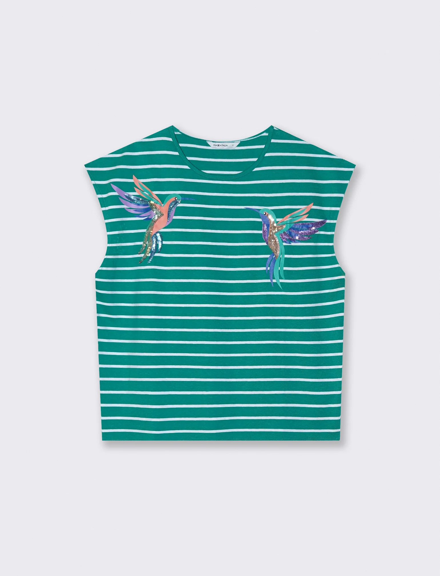 T-Shirt Cotone con Applicazioni - var 3