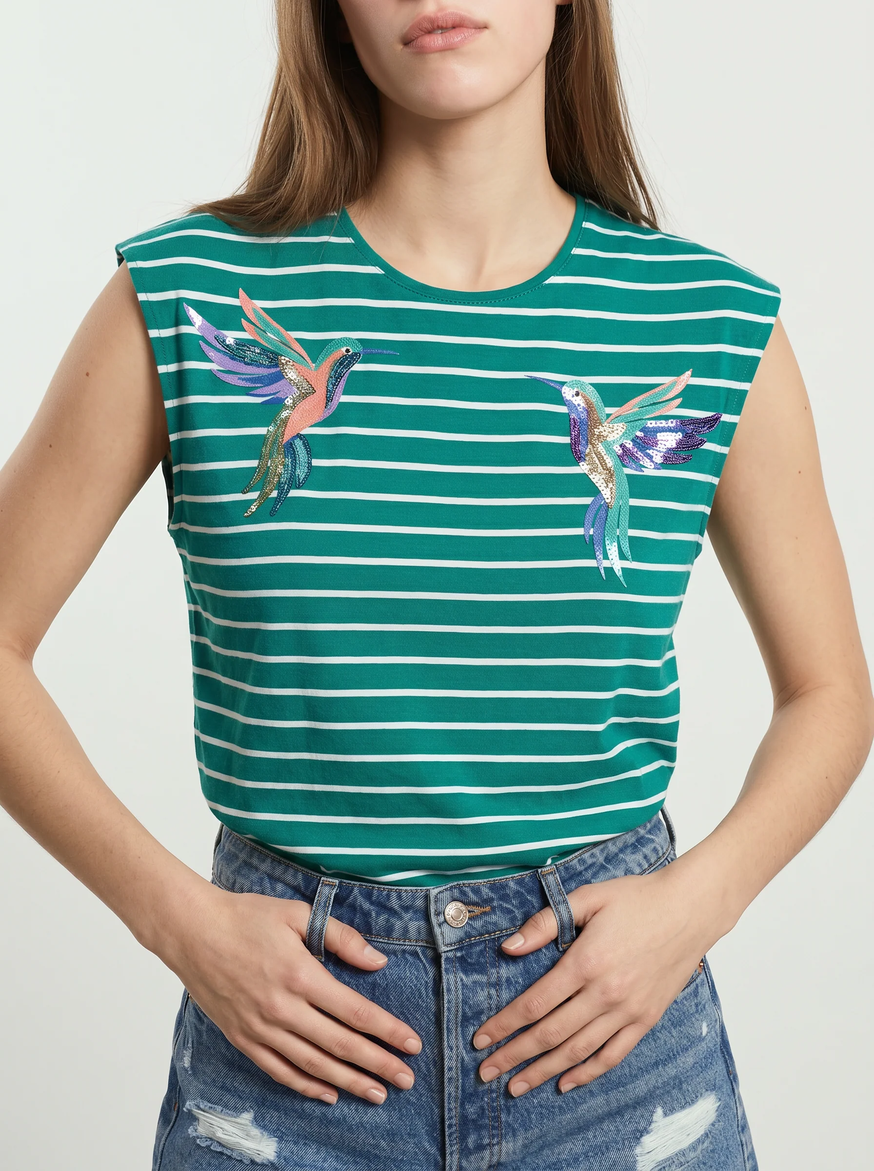 T-Shirt Cotone con Applicazioni - var 3 - Image 4