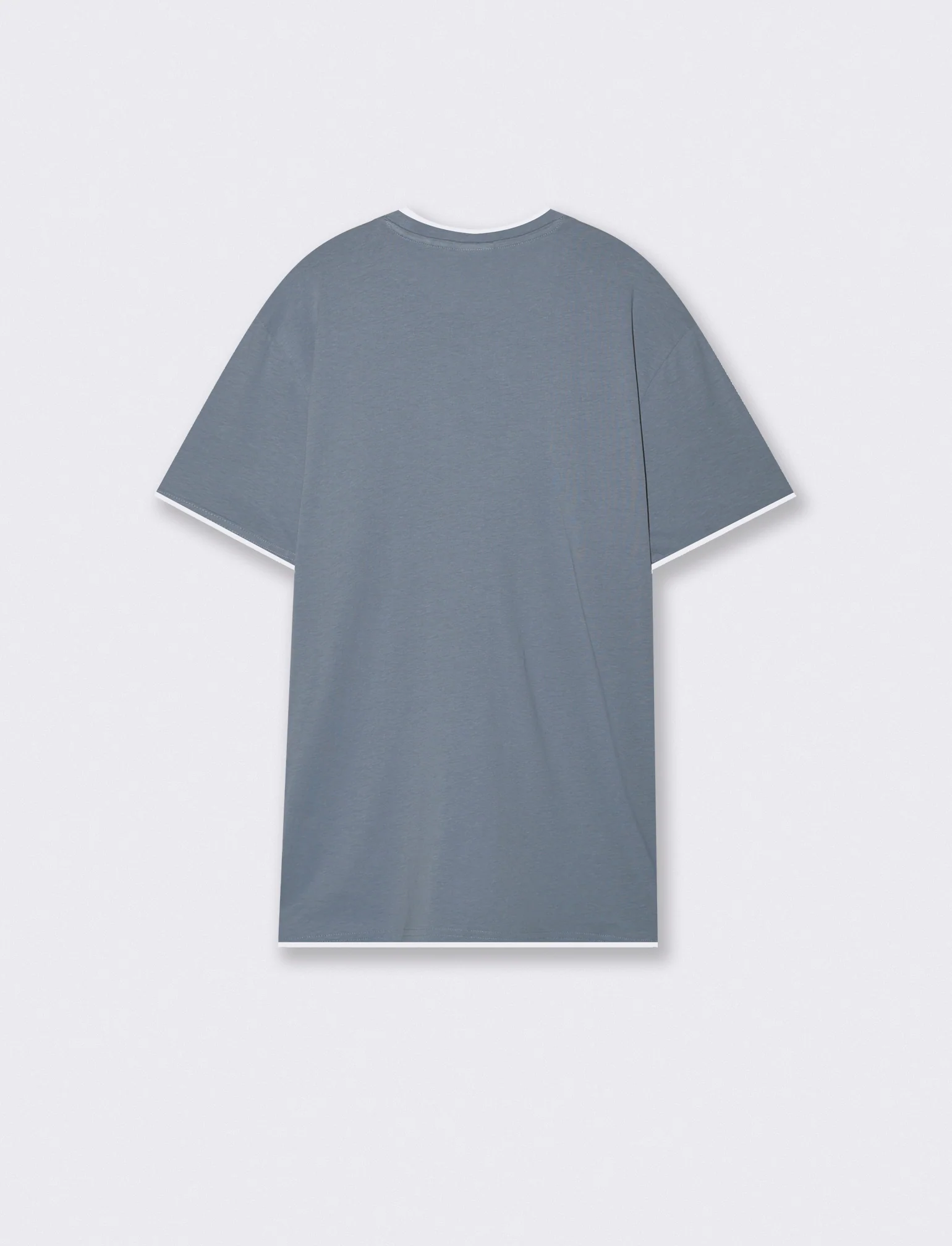 T-shirt cotone con orli a contrasto - CARTA DA ZUCCHERO - Image 2