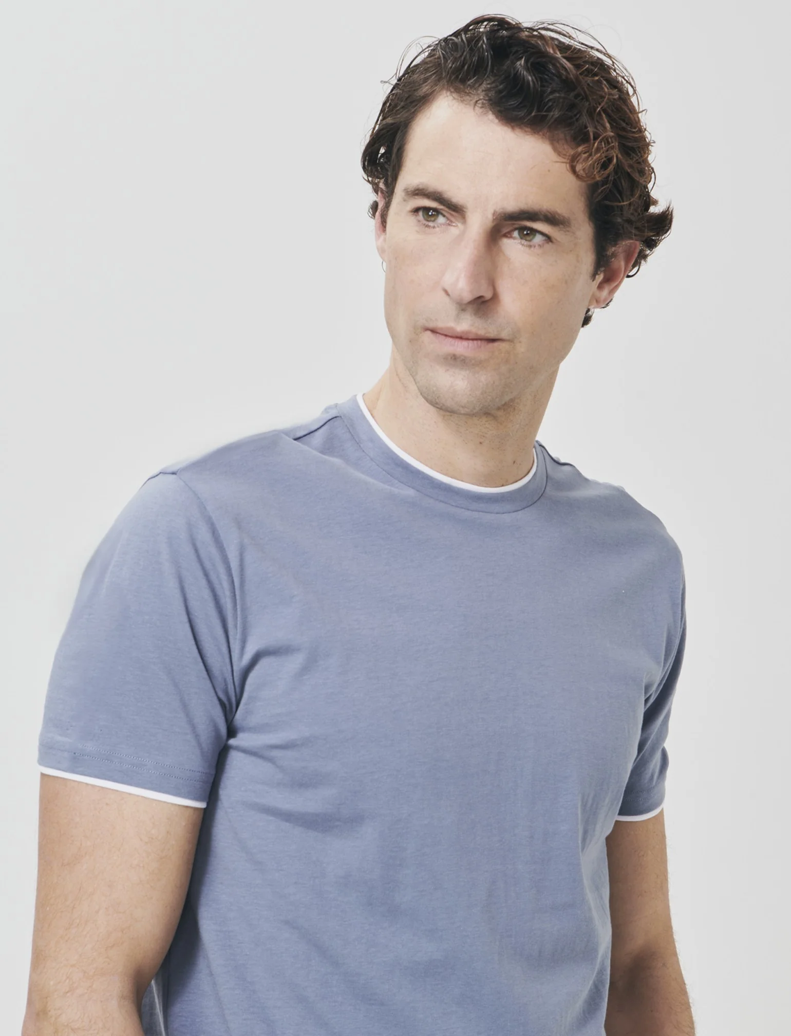 T-shirt cotone con orli a contrasto - CARTA DA ZUCCHERO - Image 3