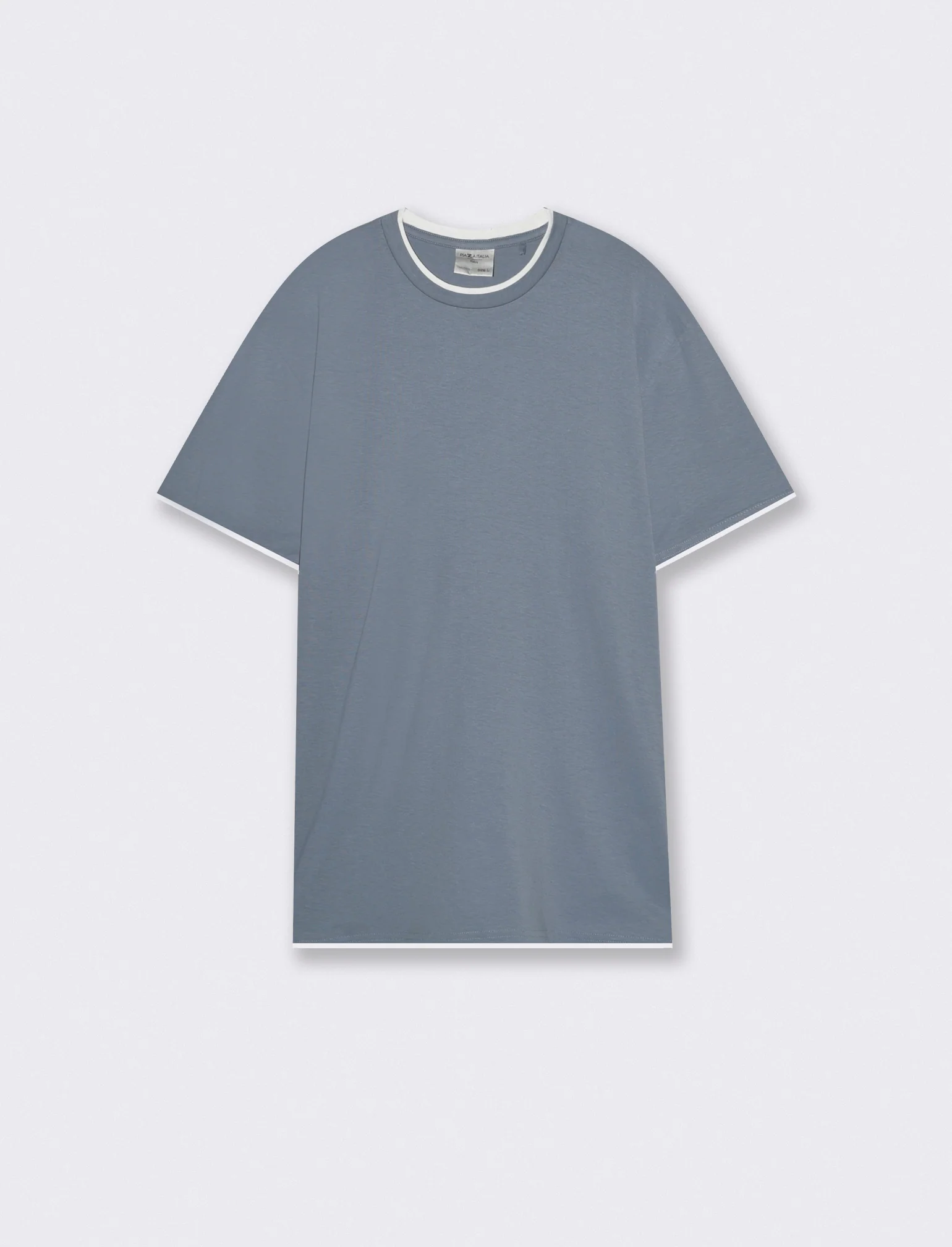 T-shirt cotone con orli a contrasto - CARTA DA ZUCCHERO - Image 4