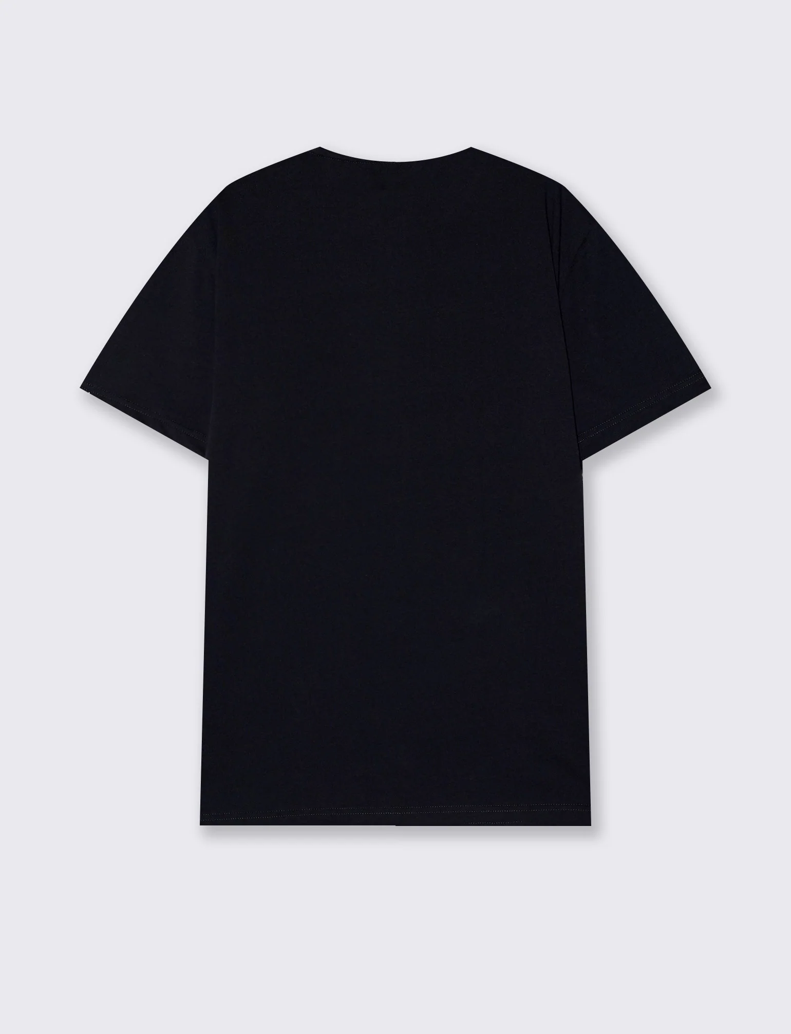 T-shirt cotone con stampa effetto velluto - Blu - Image 2