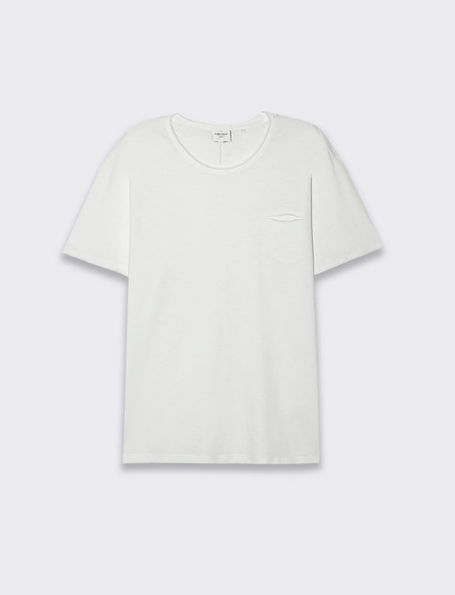 T-SHIRT COTONE SLUB LOOSE FIT - Bianco - Image 2