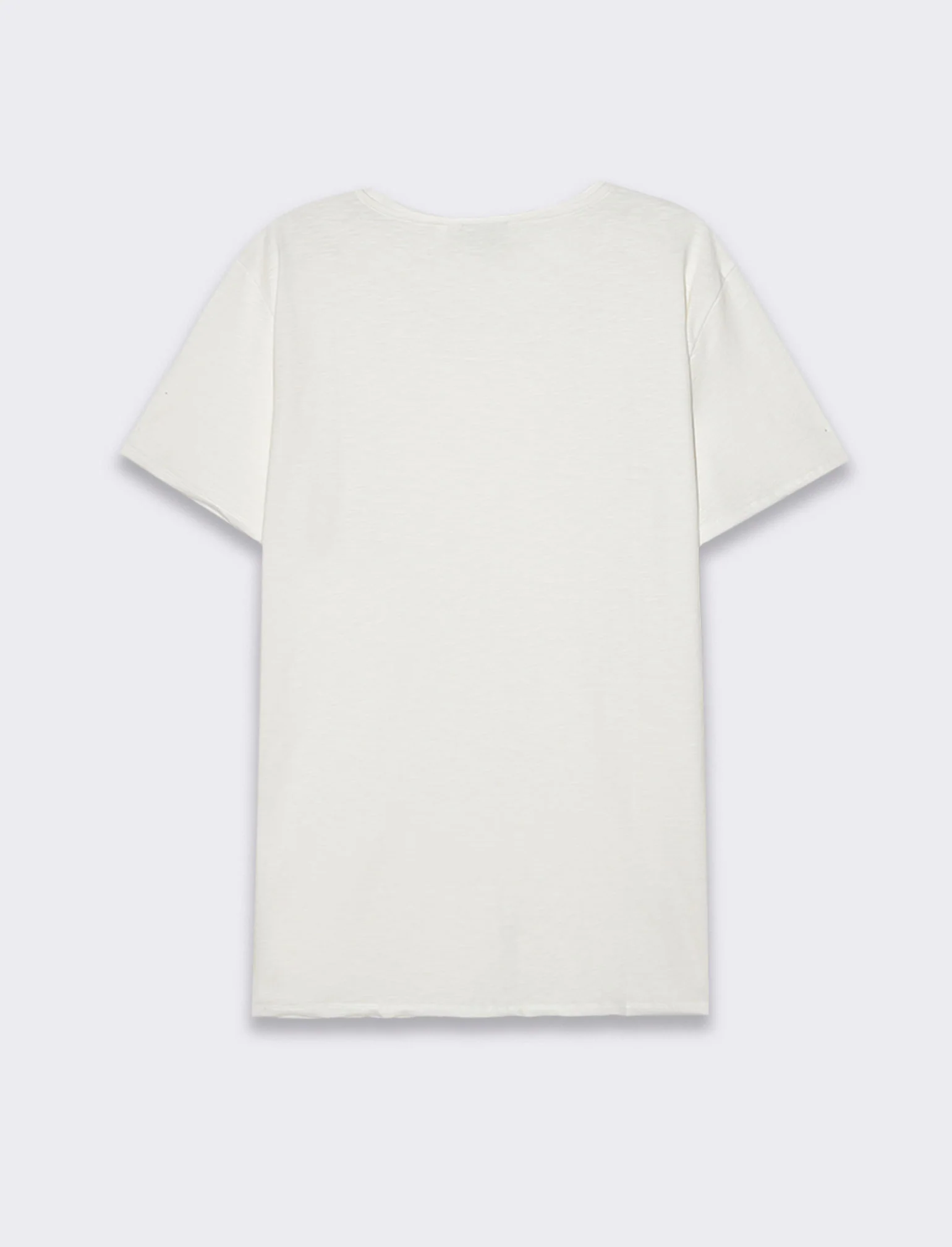 T-shirt cotone slub regular fit da uomo - Bianco - Image 2