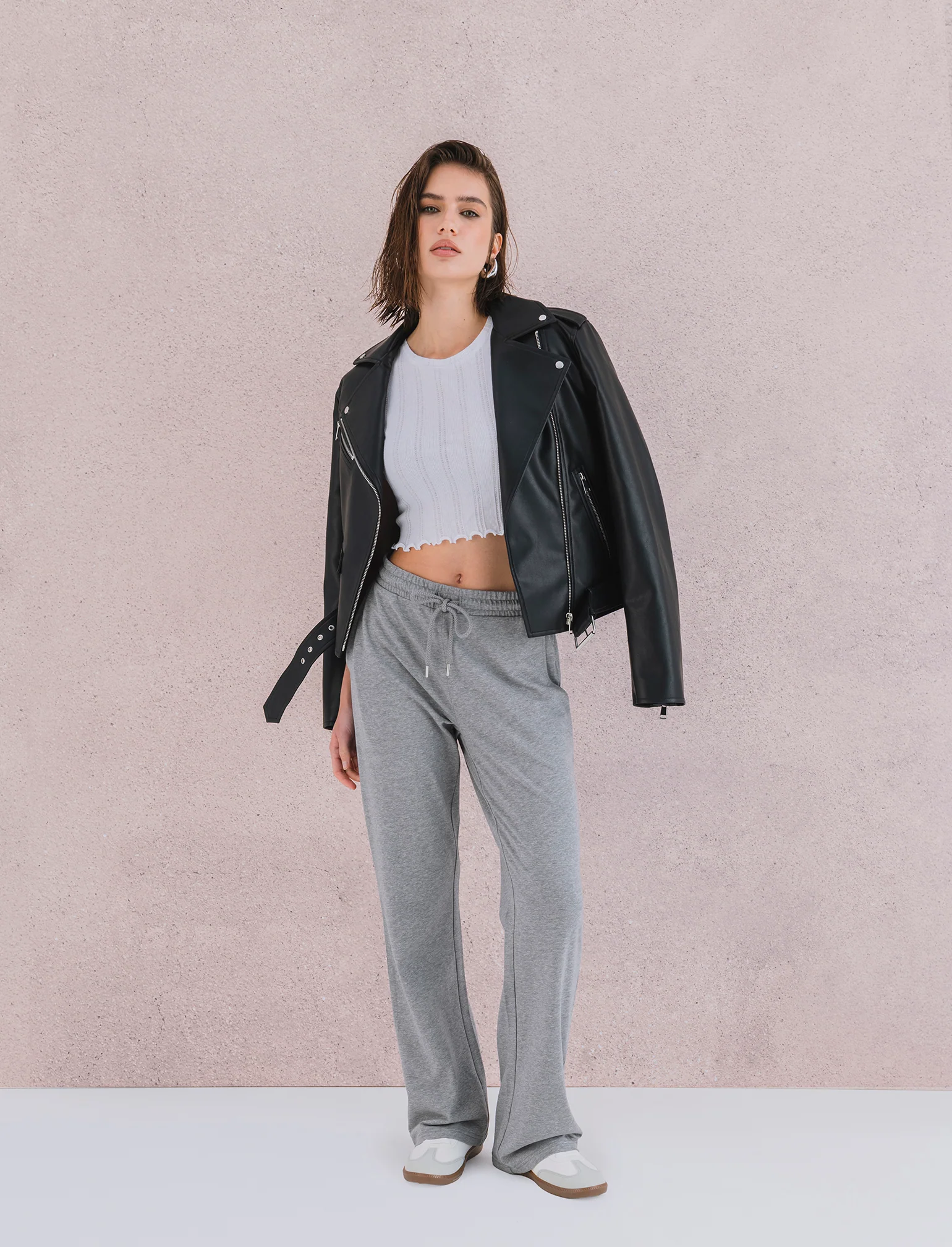 T-shirt crop da donna - Bianco - Image 2