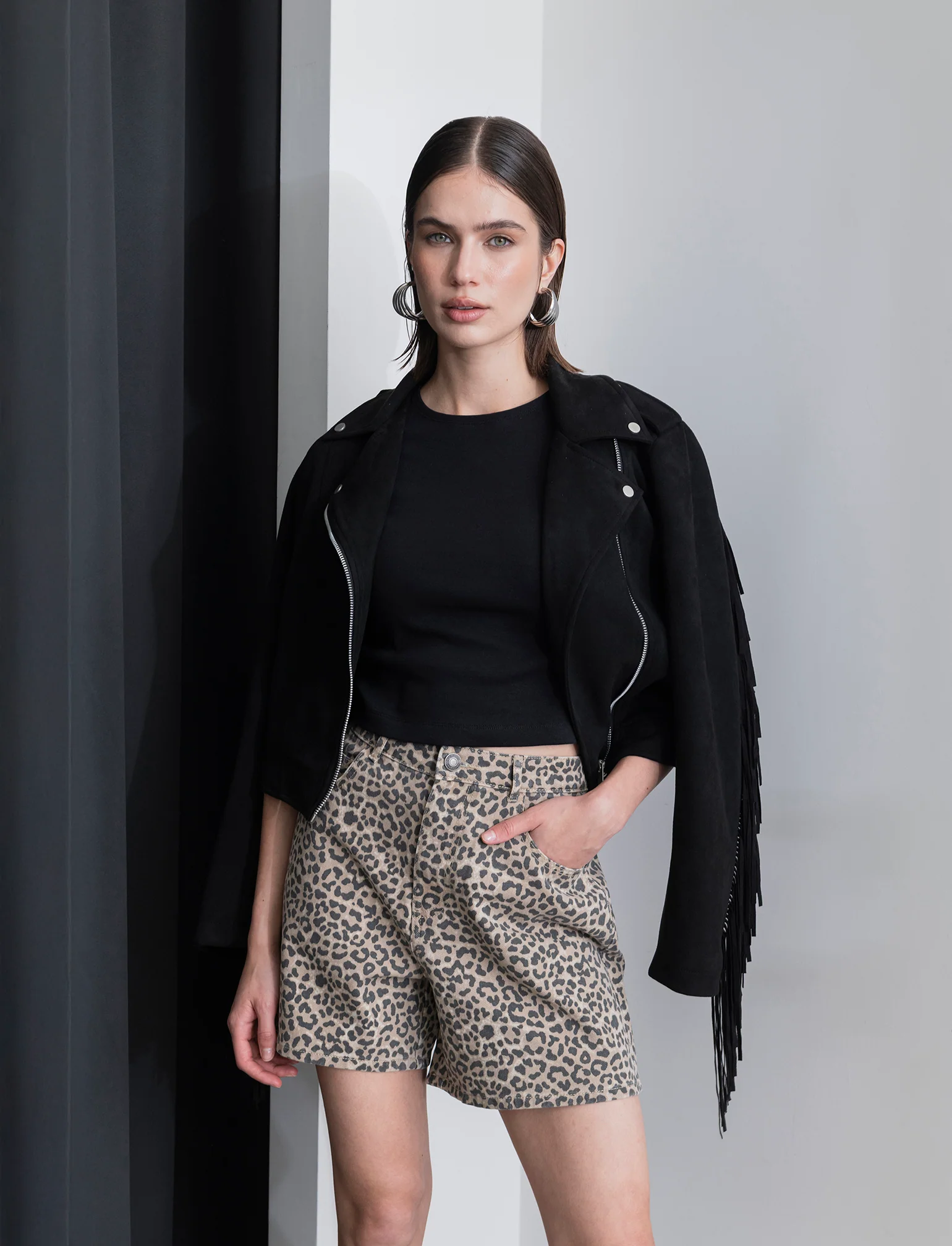 T-SHIRT CROP - Nero - Image 3