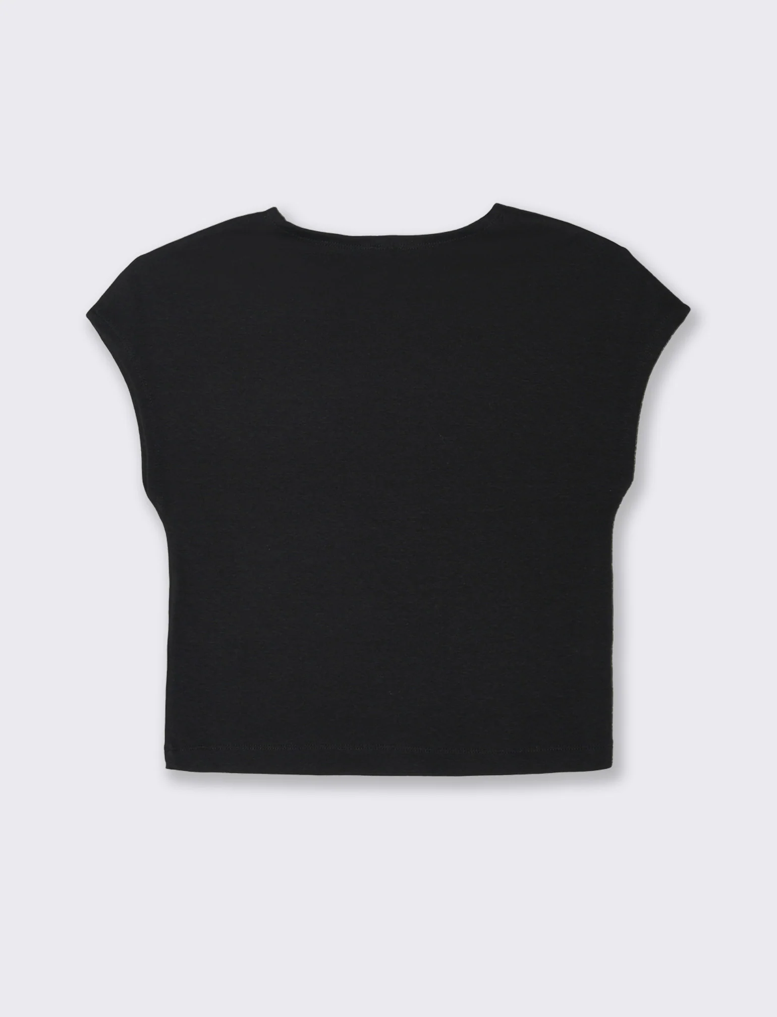 T-SHIRT CROP - Nero - Image 4