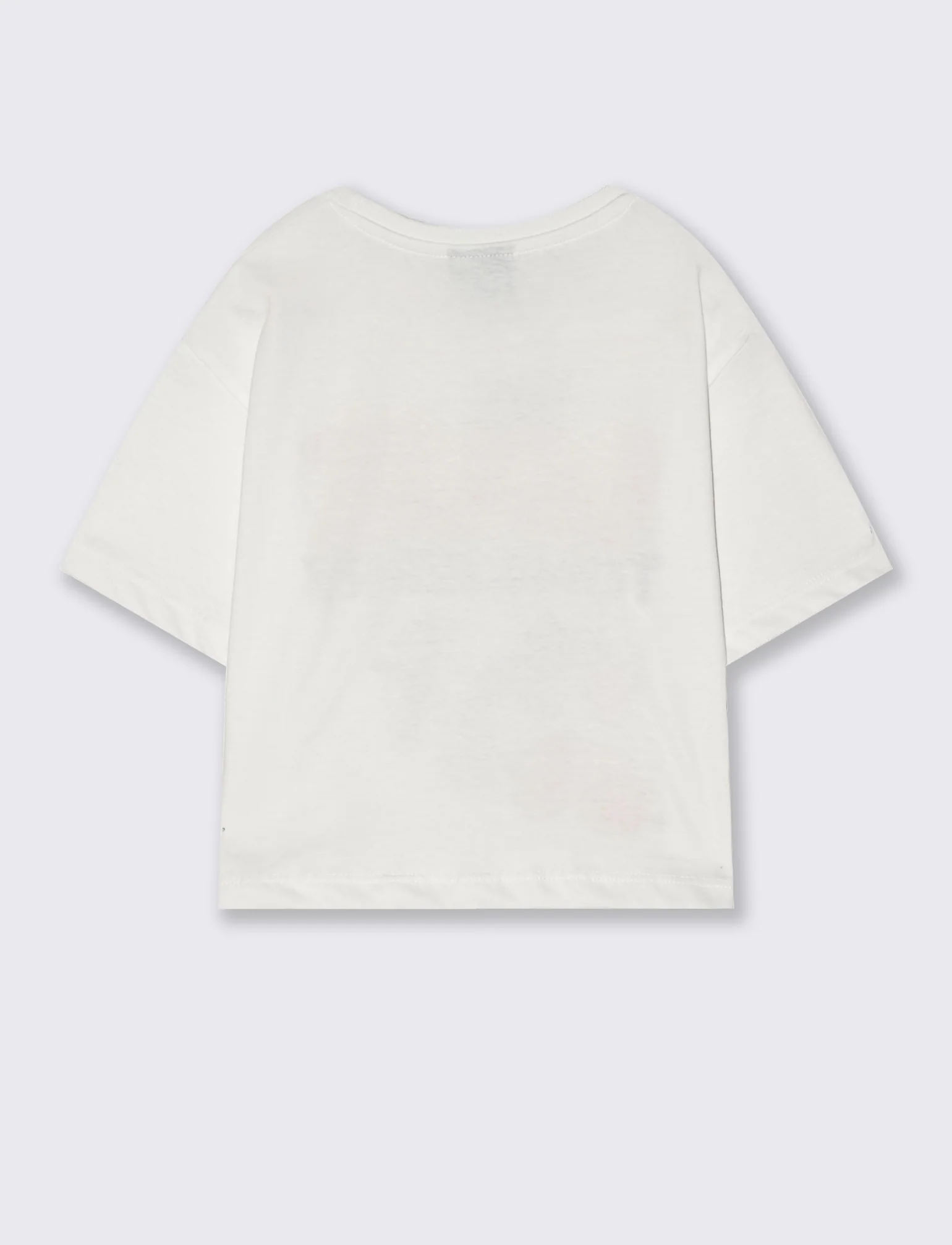 T-shirt cropped Tom & Gerry in cotone - Bianco - Image 4