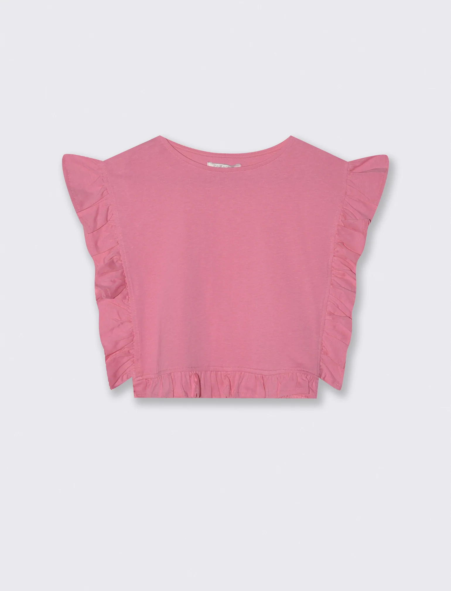 T-shirt da bambina con rouches e arricci - Rosa big bubble