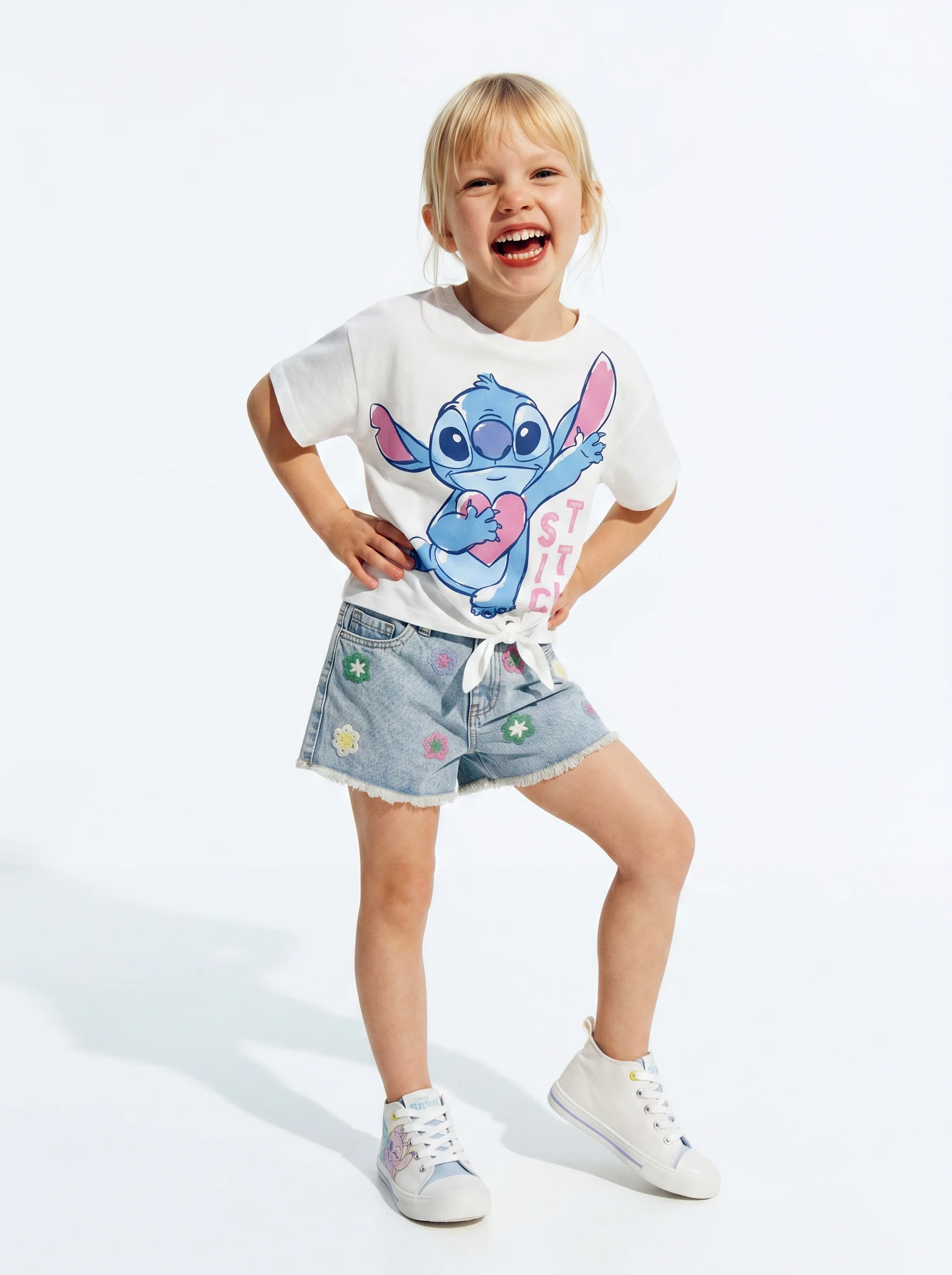 T-shirt Disney Stitch: 3 stili unici - Bianco - Image 2