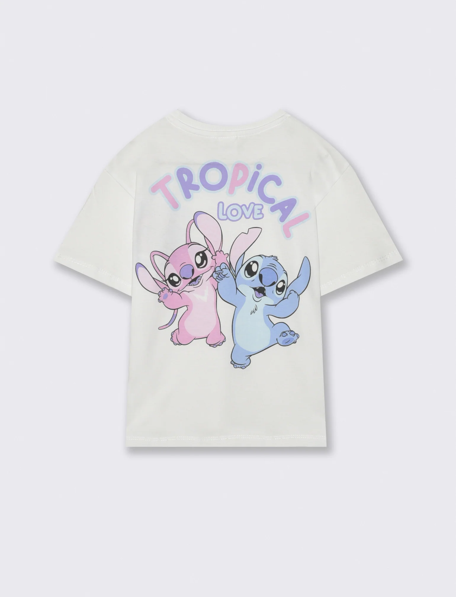 T-shirt Disney Stitch mezza manica comoda - Bianco - Image 2