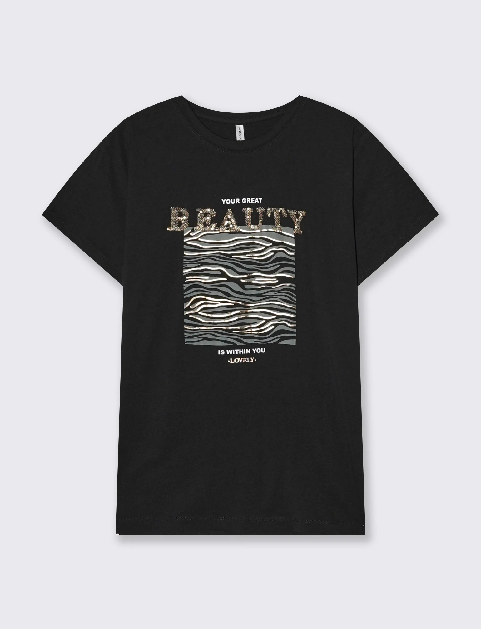 T-Shirt Donna Girocollo con Stampa Regular - var 2