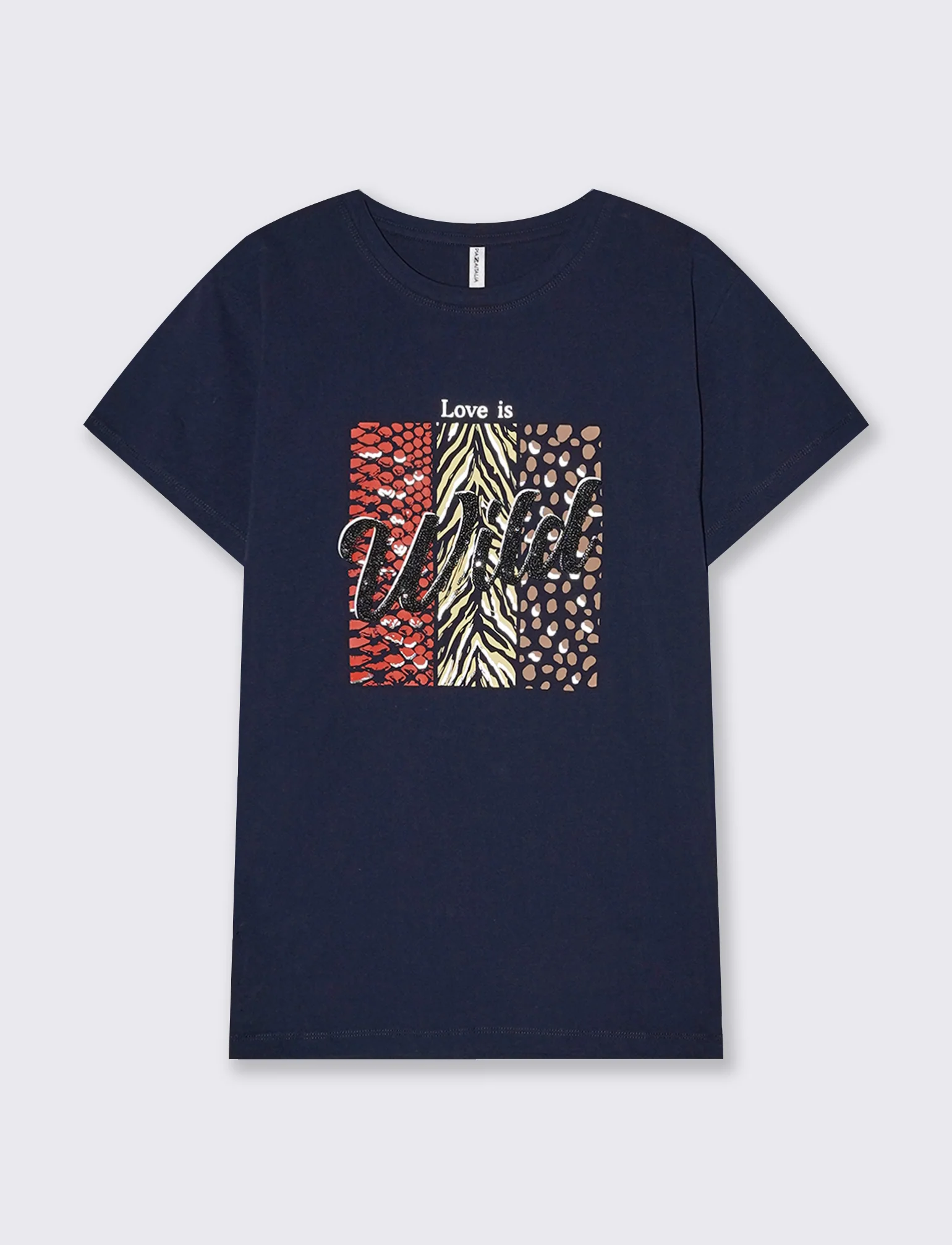 T-Shirt Donna Girocollo con Stampa Regular - var 3