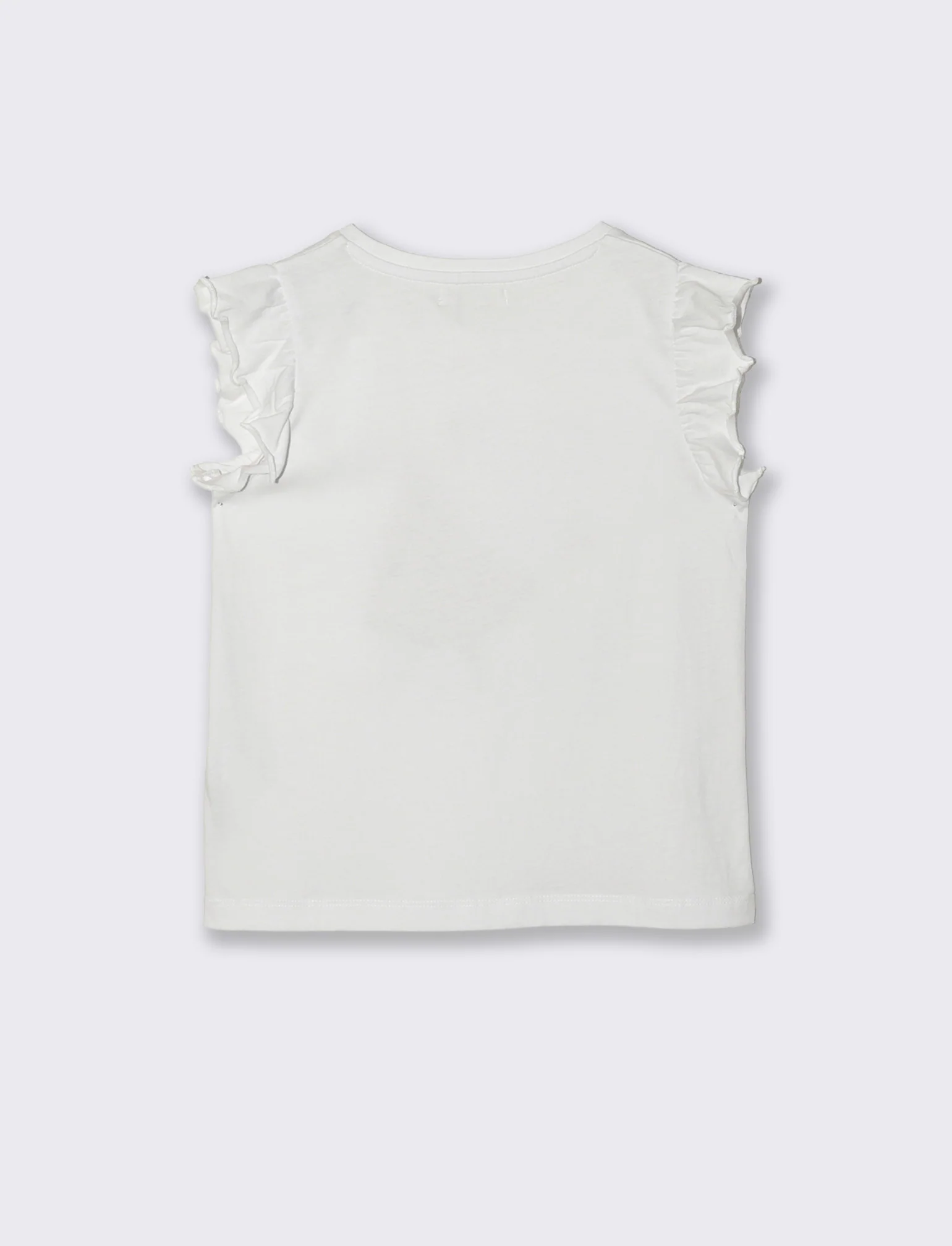 T-shirt estiva bambina con stampa colorata - Bianco - Image 2