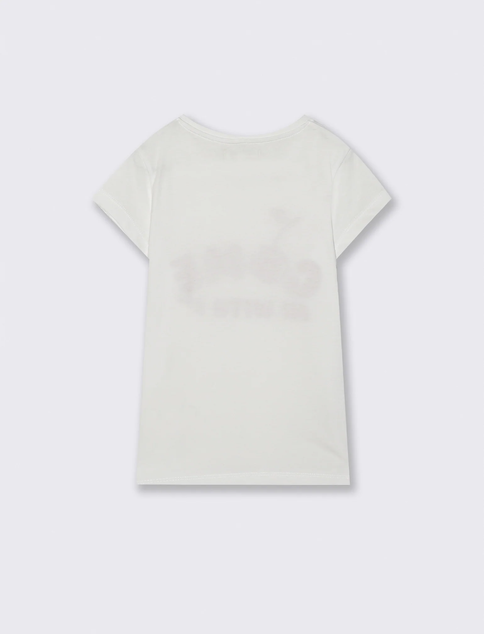 T-shirt estiva bambina con stampa colorata - Bianco - Image 4
