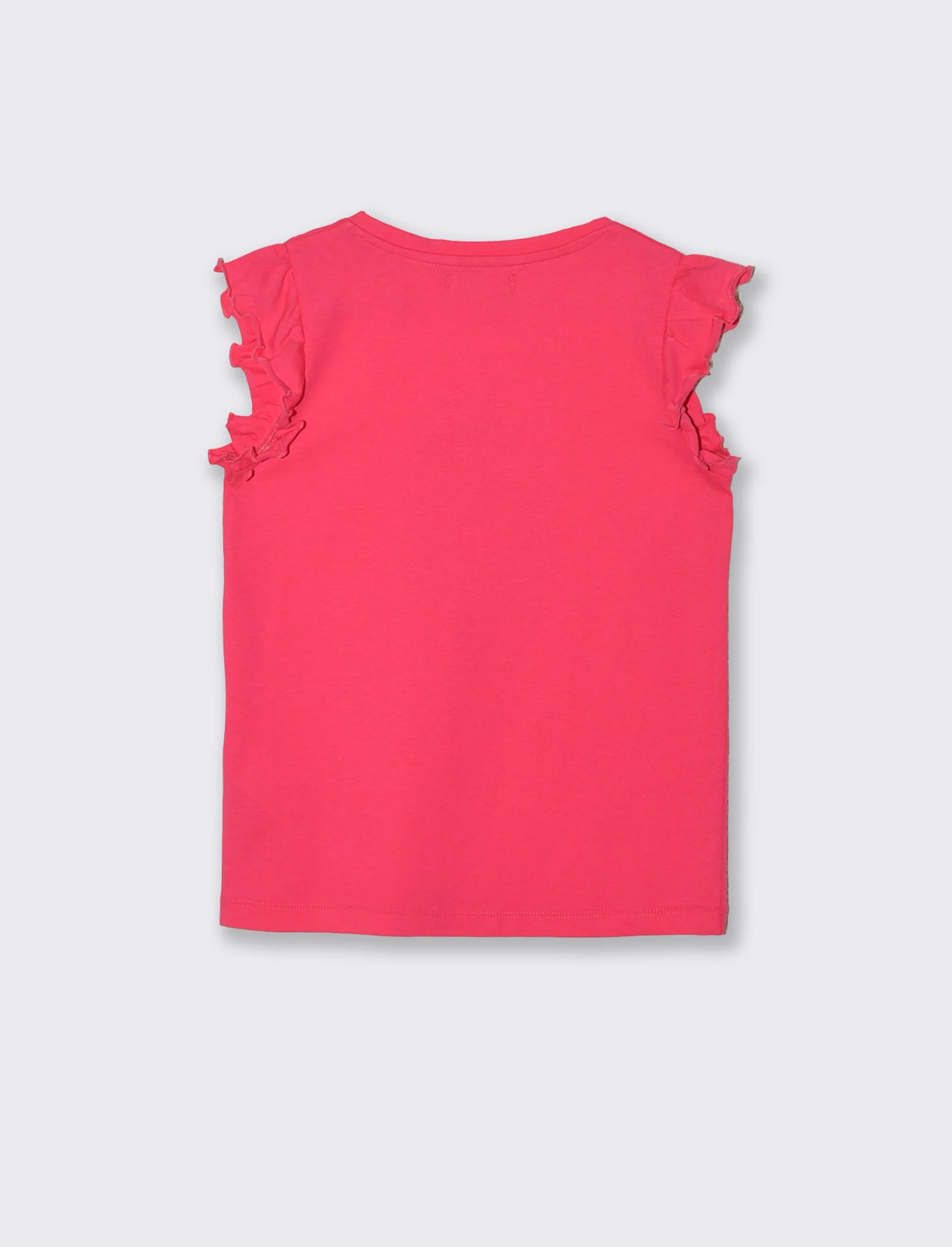 T-shirt estiva bambina con stampa colorata - Fuxia - Image 2