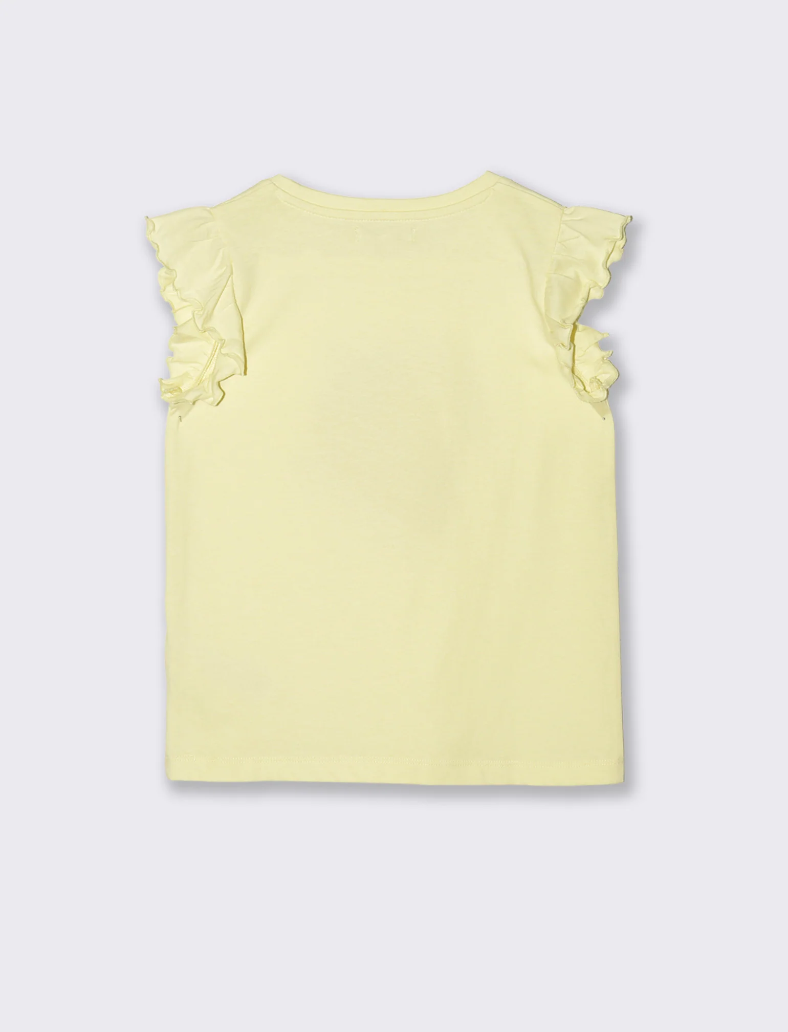 T-shirt estiva bambina con stampa colorata - Giallo - Image 2