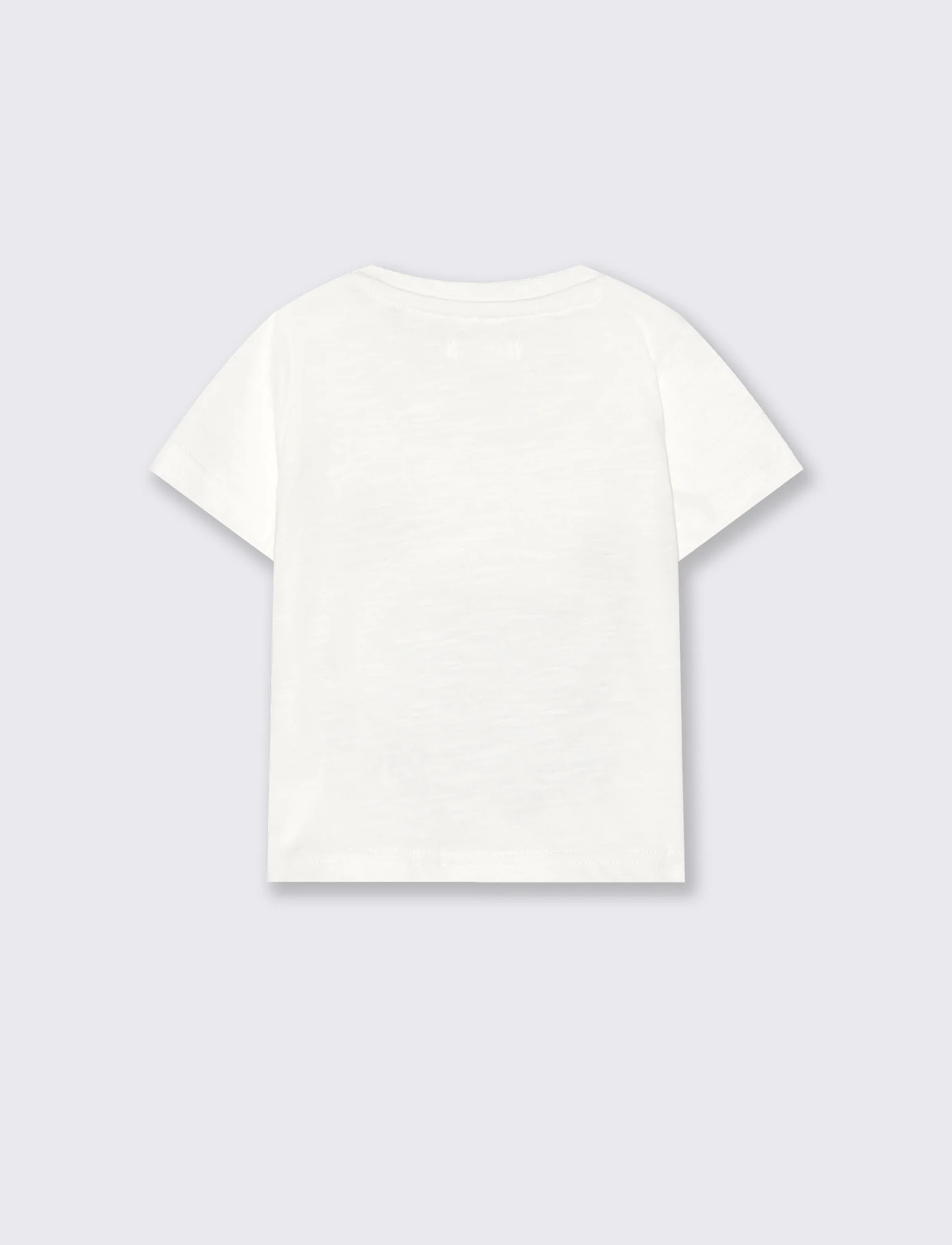 T-shirt estiva con dinosauro e tasca marsupio - Bianco latte - Image 2