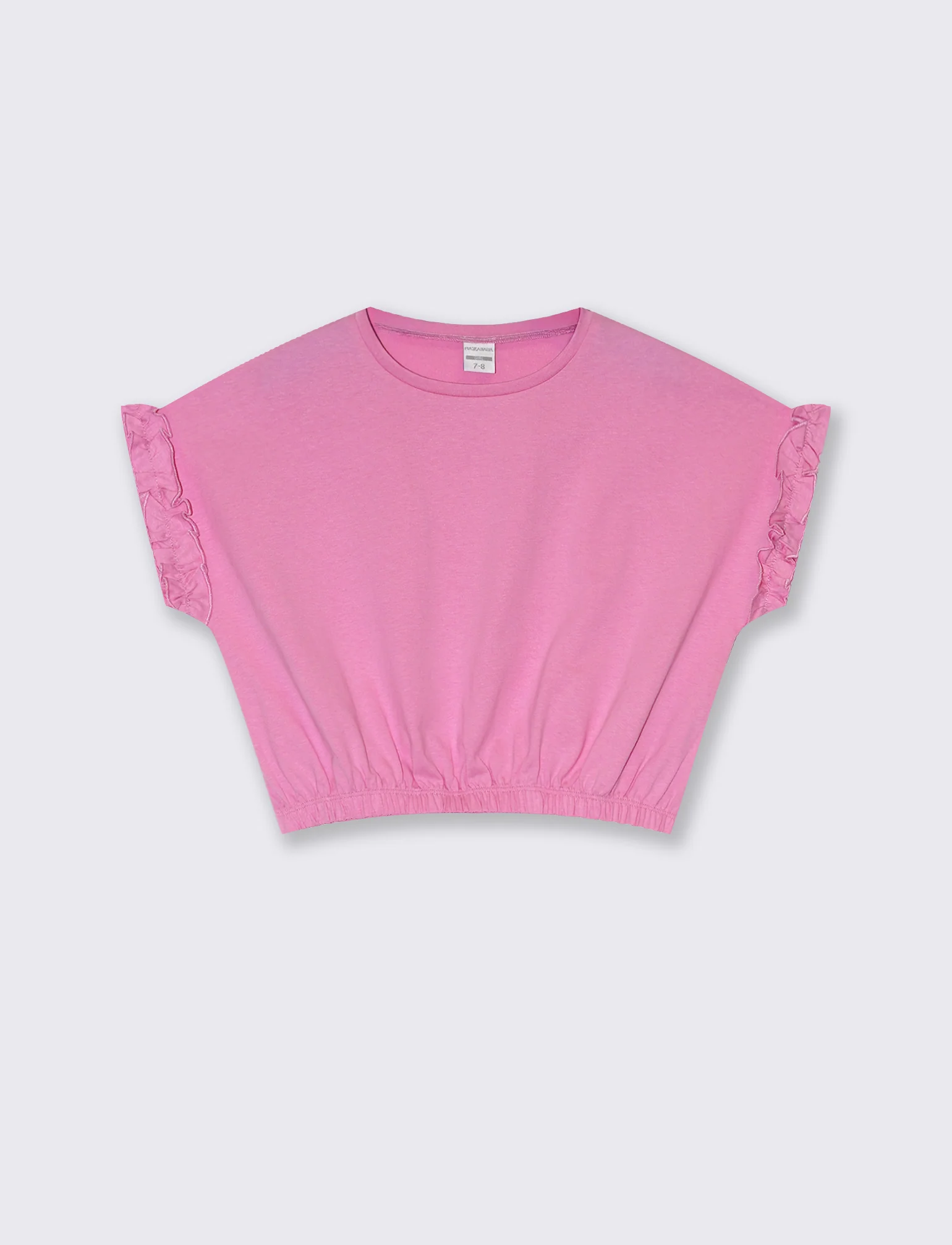 T-shirt estiva da bambina con rouches - Rosa - Image 2