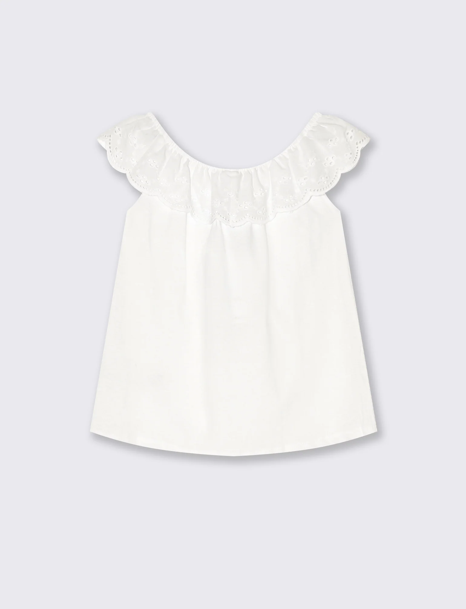 T-shirt estiva da bambina con stampa colorata - Bianco - Image 3