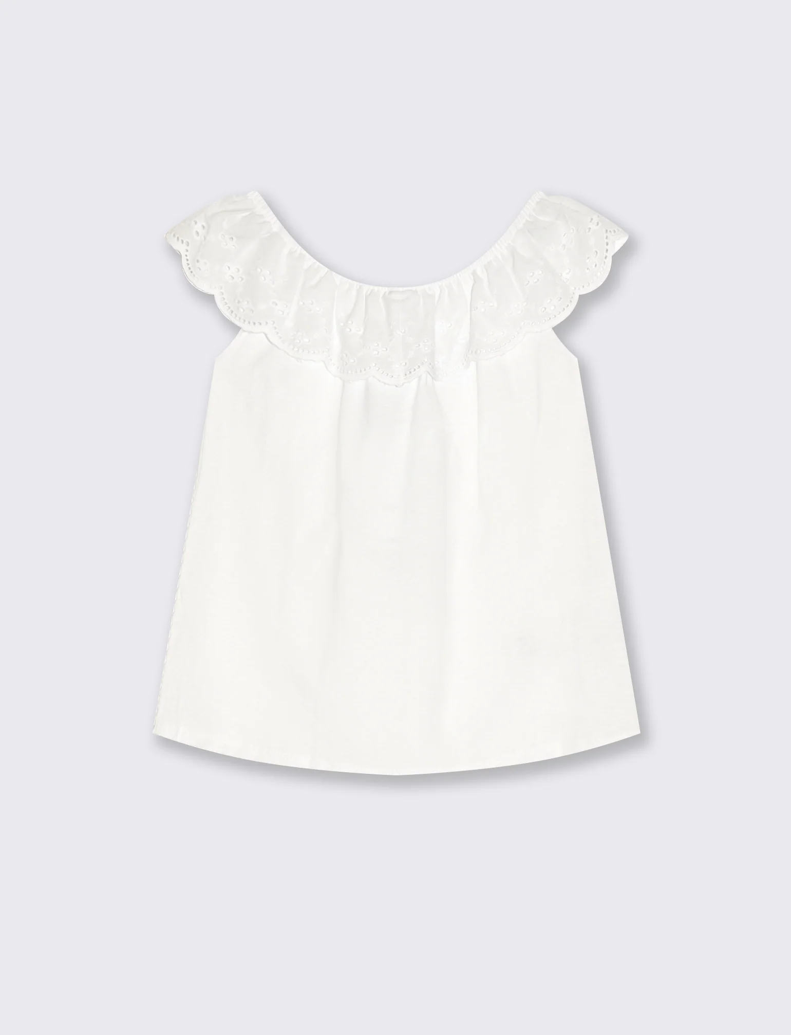 T-shirt estiva da bambina con stampa colorata - Bianco - Image 4