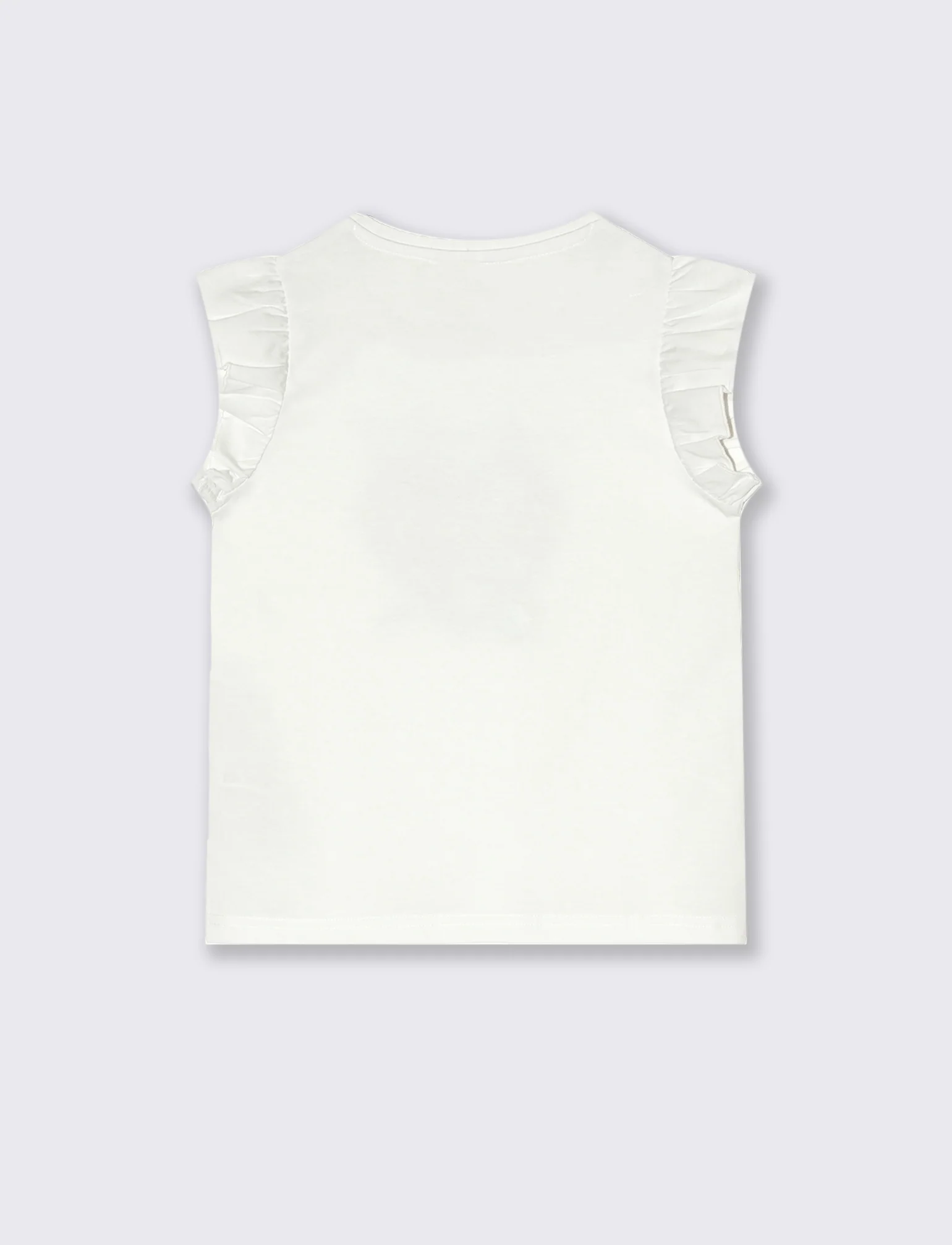 T-shirt estiva da bambina con stampa colorata - Bianco - Image 2